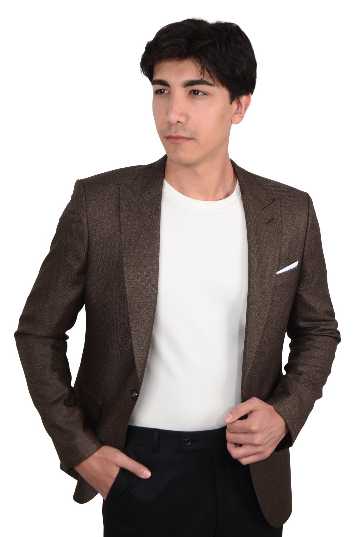 Cengiz İnler-Men's Textured Sports Jacket 7