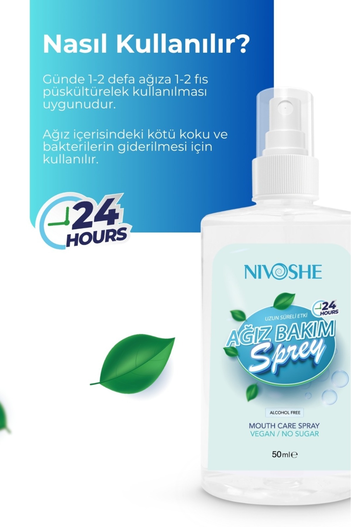 Premium Ağız Kokusu Giderici Spreyi 50ml Ağız Kokusu Önleyici Sprey Ağız Kokusu Spreyi 5 Li