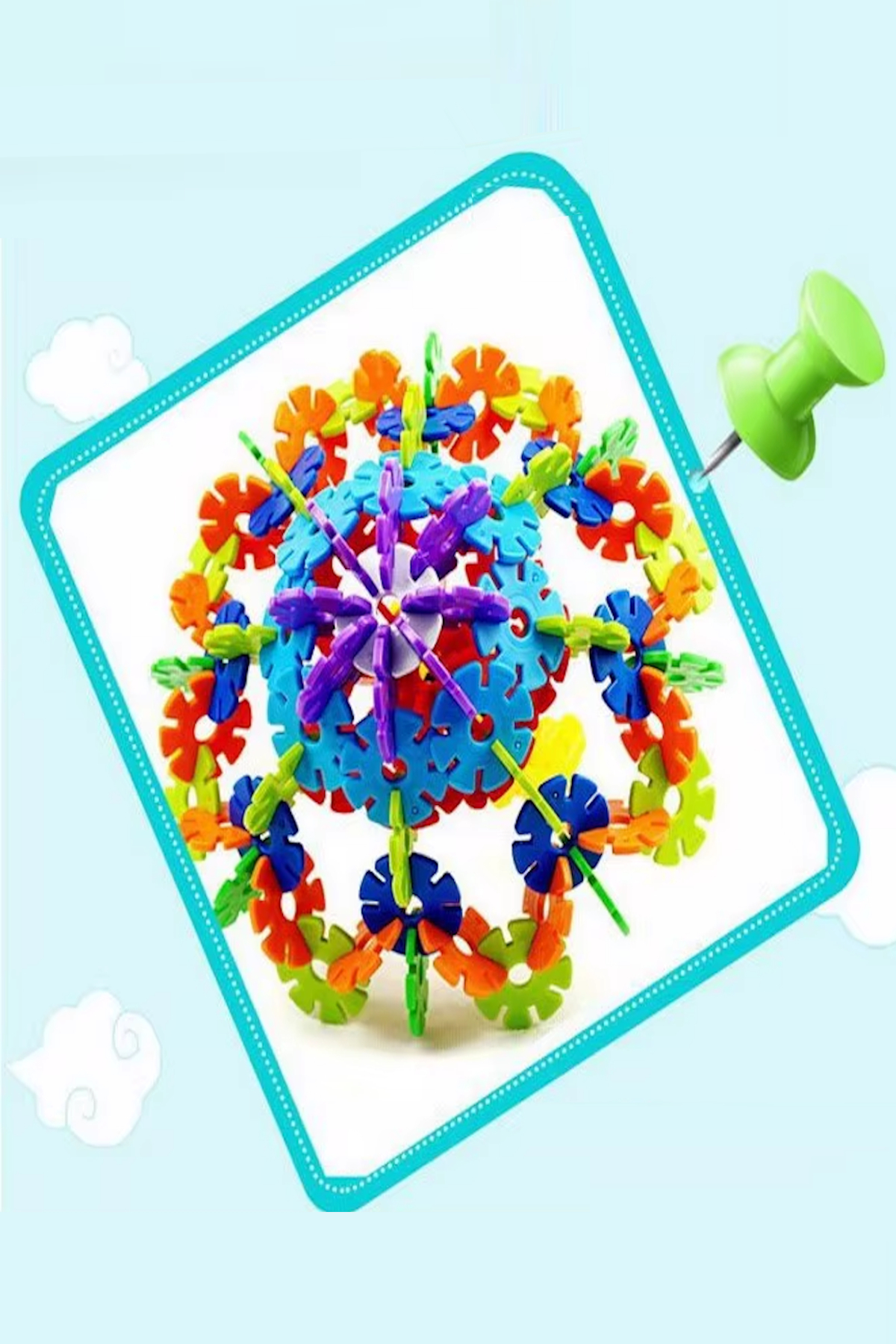 Hyd 100 Parça Eğitici Kilitli Diskler Stem Eğitimi Uyumlu Eğitici Oyuncak fotoğrafı 3 (önizleme)