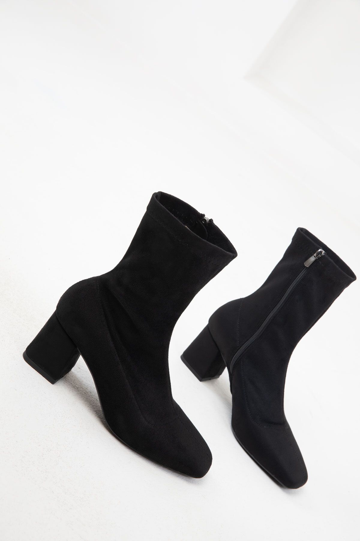 SOHO-Μαύρα σουέντ γυναικείες μπότες - 20100 Model Bootie 2