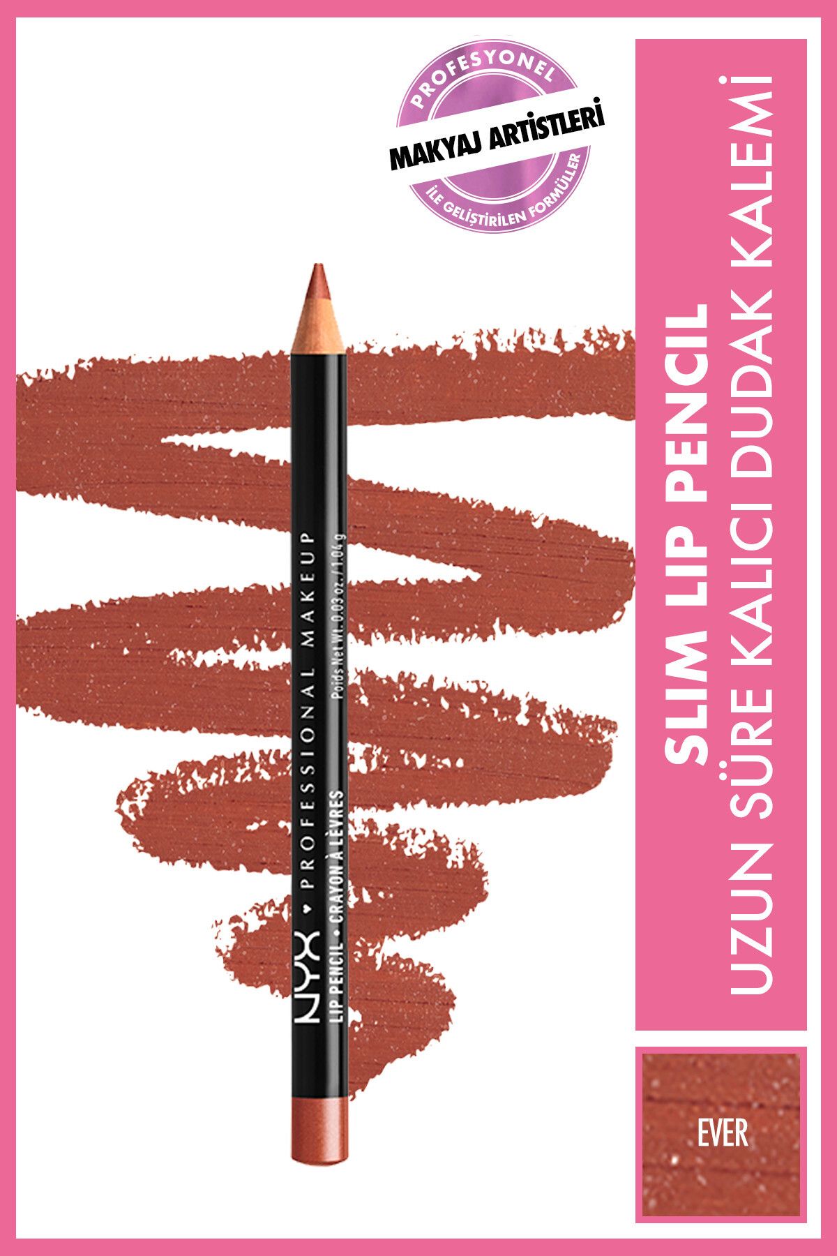 NYX Professional Makeup خودکار لب لب مداد لب باریک اور 800897108281