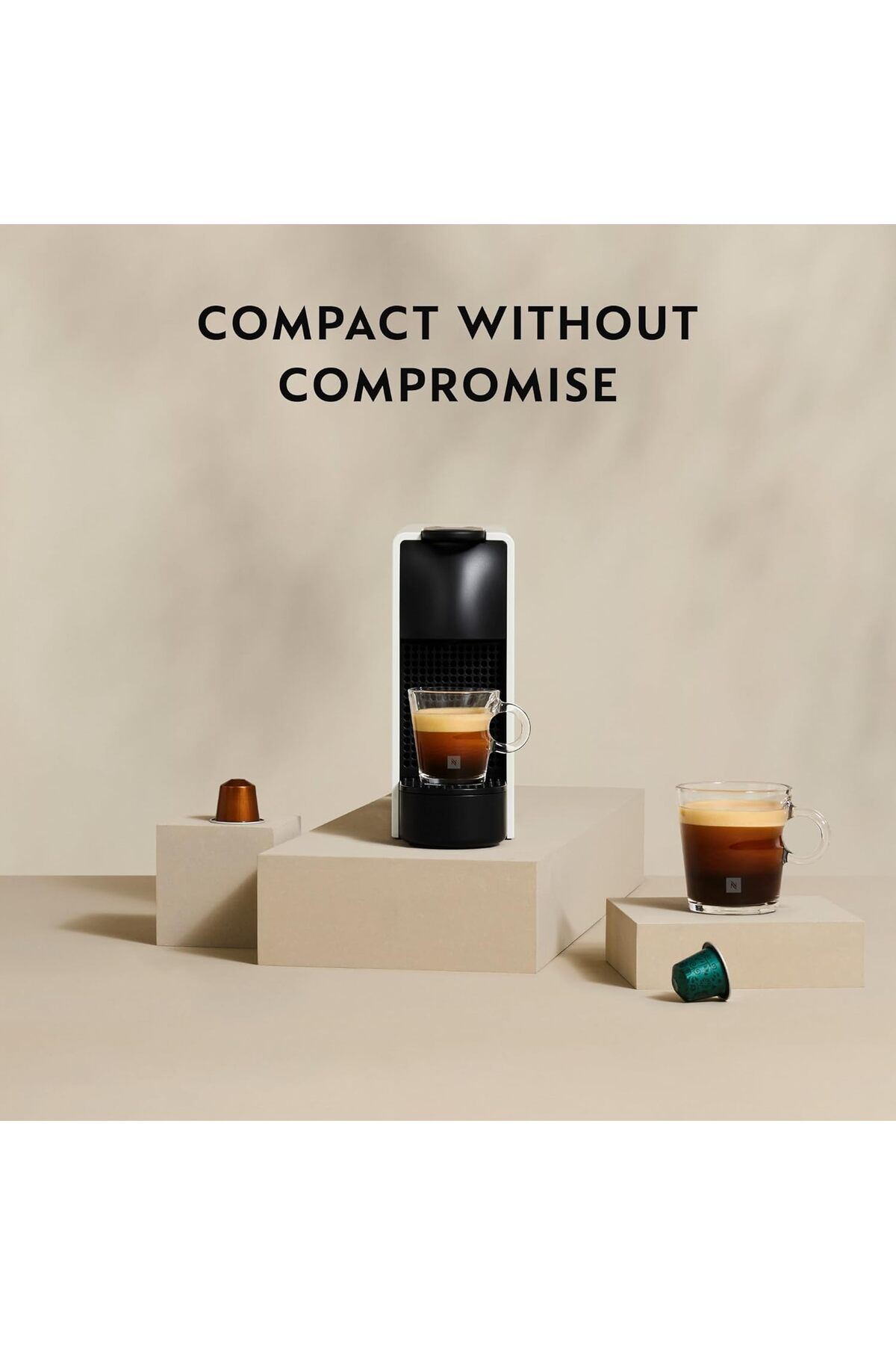 Nespresso-ماكينة صنع القهوة الصغيرة - إنتاج Essenza Gray NESpresso - إصدار AE 5