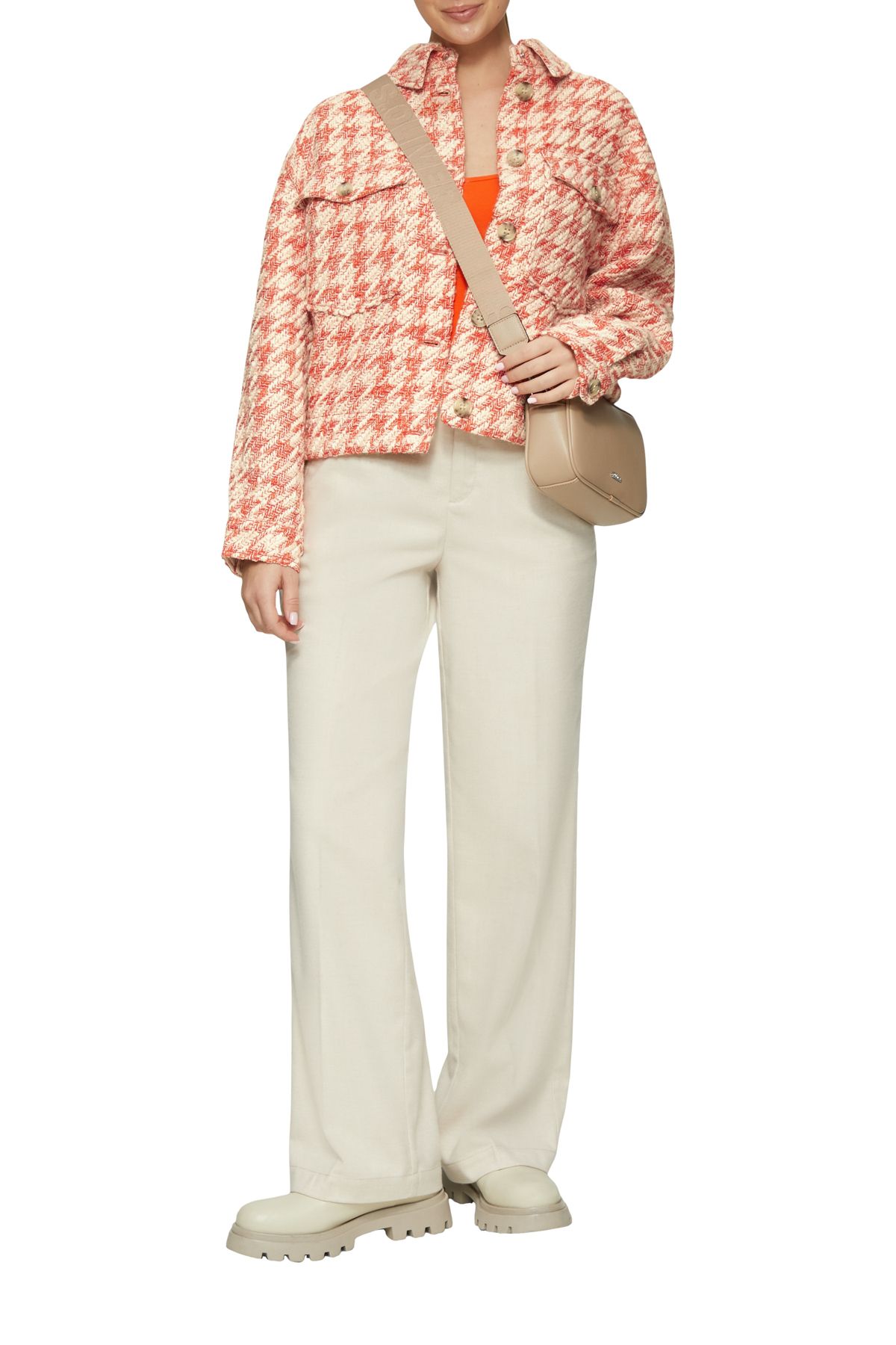 s.Oliver-Bouclé-Jacket - Shirt Collar, Shaped Design 3