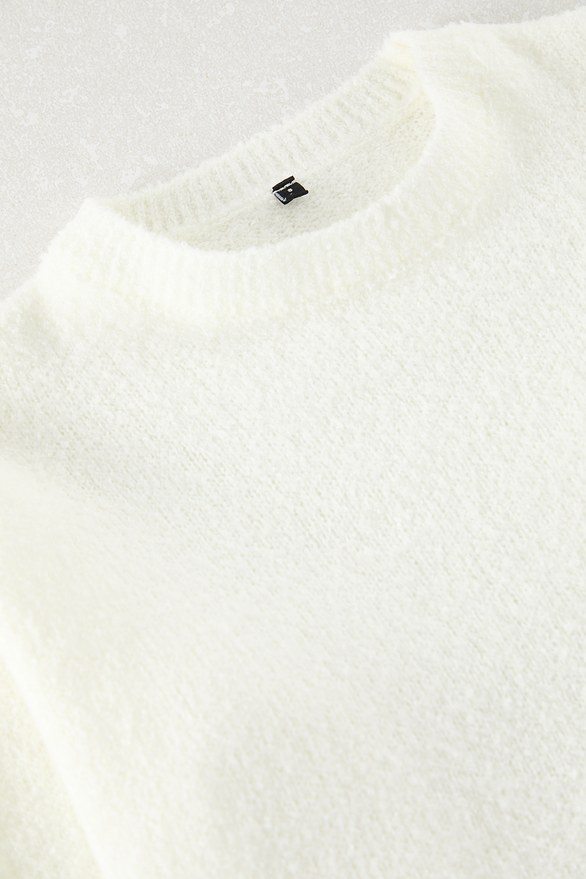 Trendyolmilla  Ekru*001 Geniş Kalıp Dokulu Triko Kazak TWOAW23KZ01863 - Görsel 7