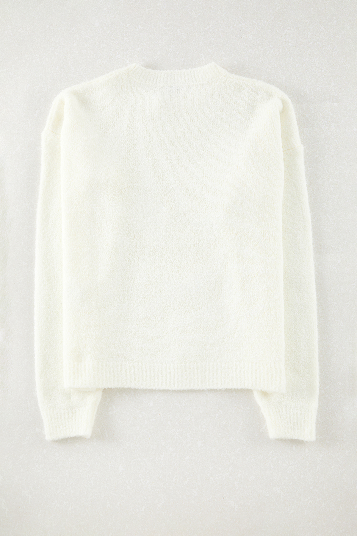 Trendyolmilla  Ekru*001 Geniş Kalıp Dokulu Triko Kazak TWOAW23KZ01863 - Görsel 8