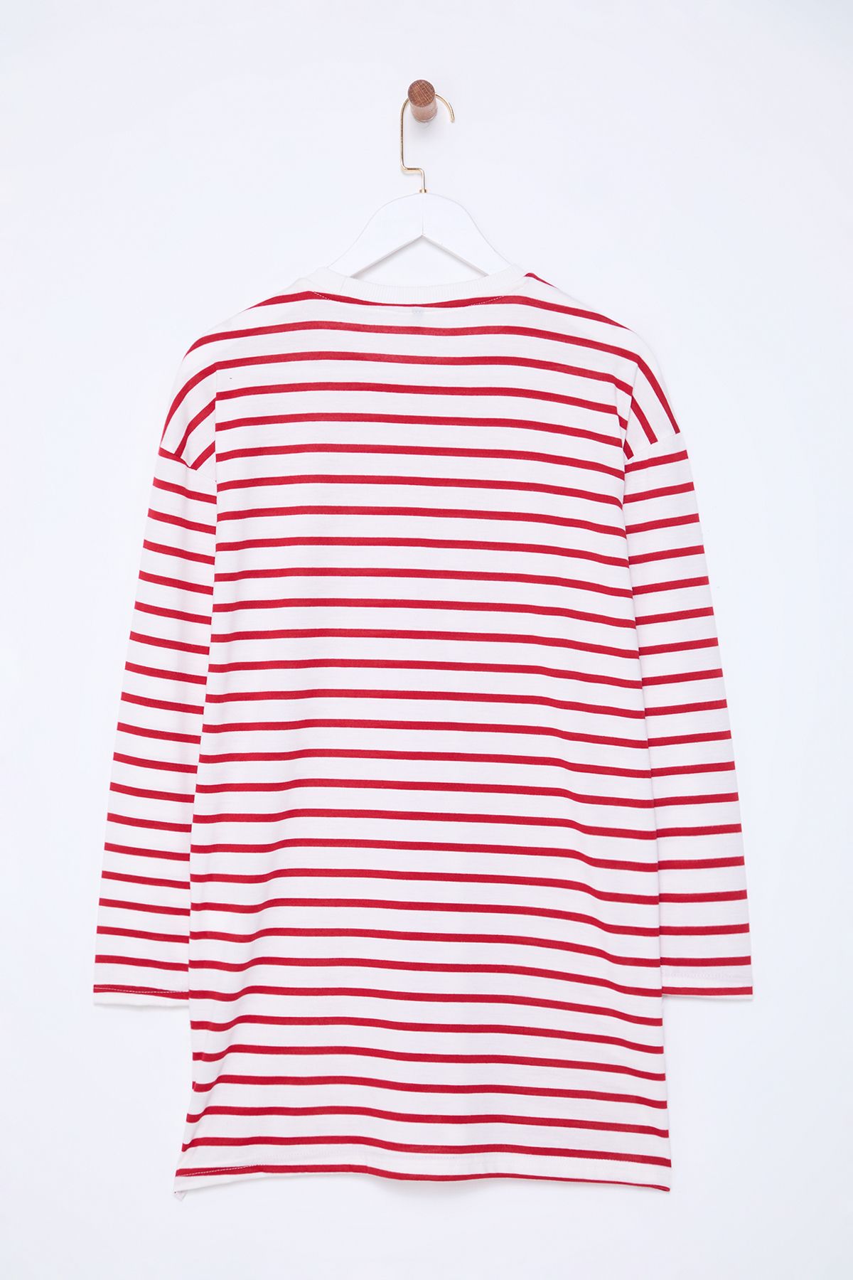Trendyol Modest-Gestrickte, rot gestreifte Tunika – TCTAW22UK0240 9