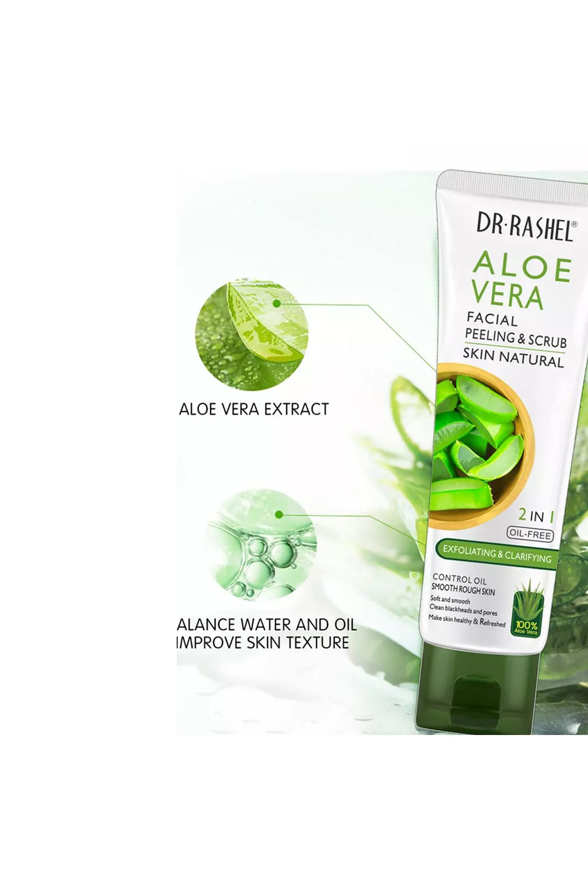 DR.RASHEL Aloe Vera 2'si 1 Arada Arındırıcı Peeling 100g (1 adet)