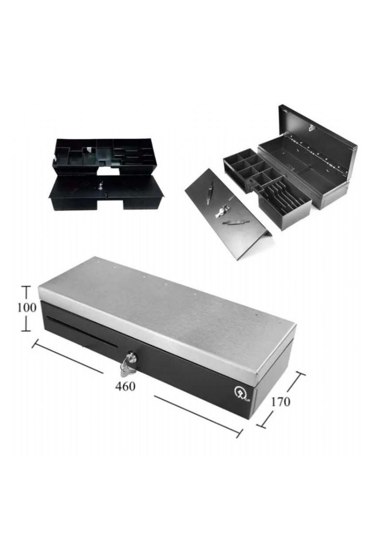 Karaağaç Elektronik dbpos Metal Filip Top Para Çekmecesi İnox 460 X 170 X 100mm