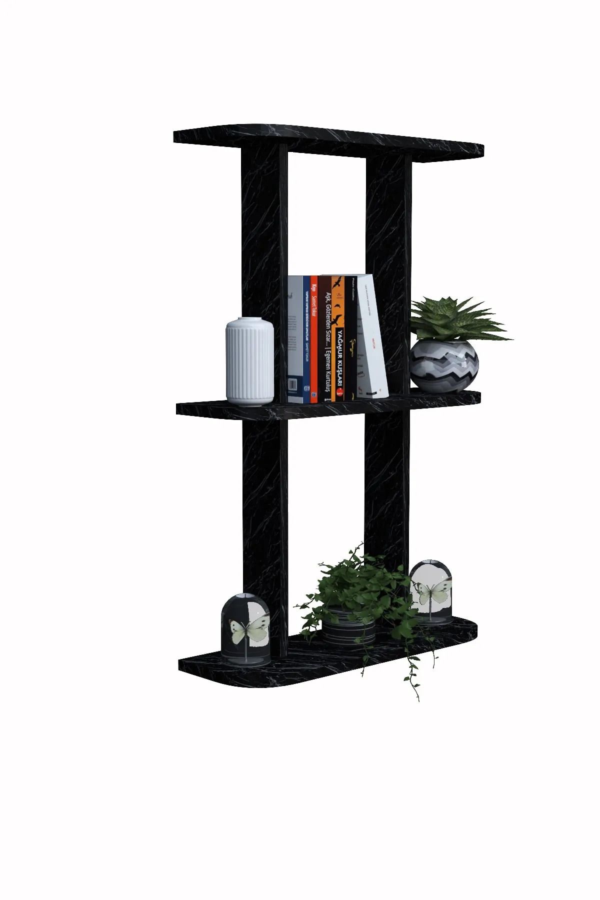 moka park avm-2-Shelf Wall Mounted Rectangular Multi-Purpose Wall Shelf 3