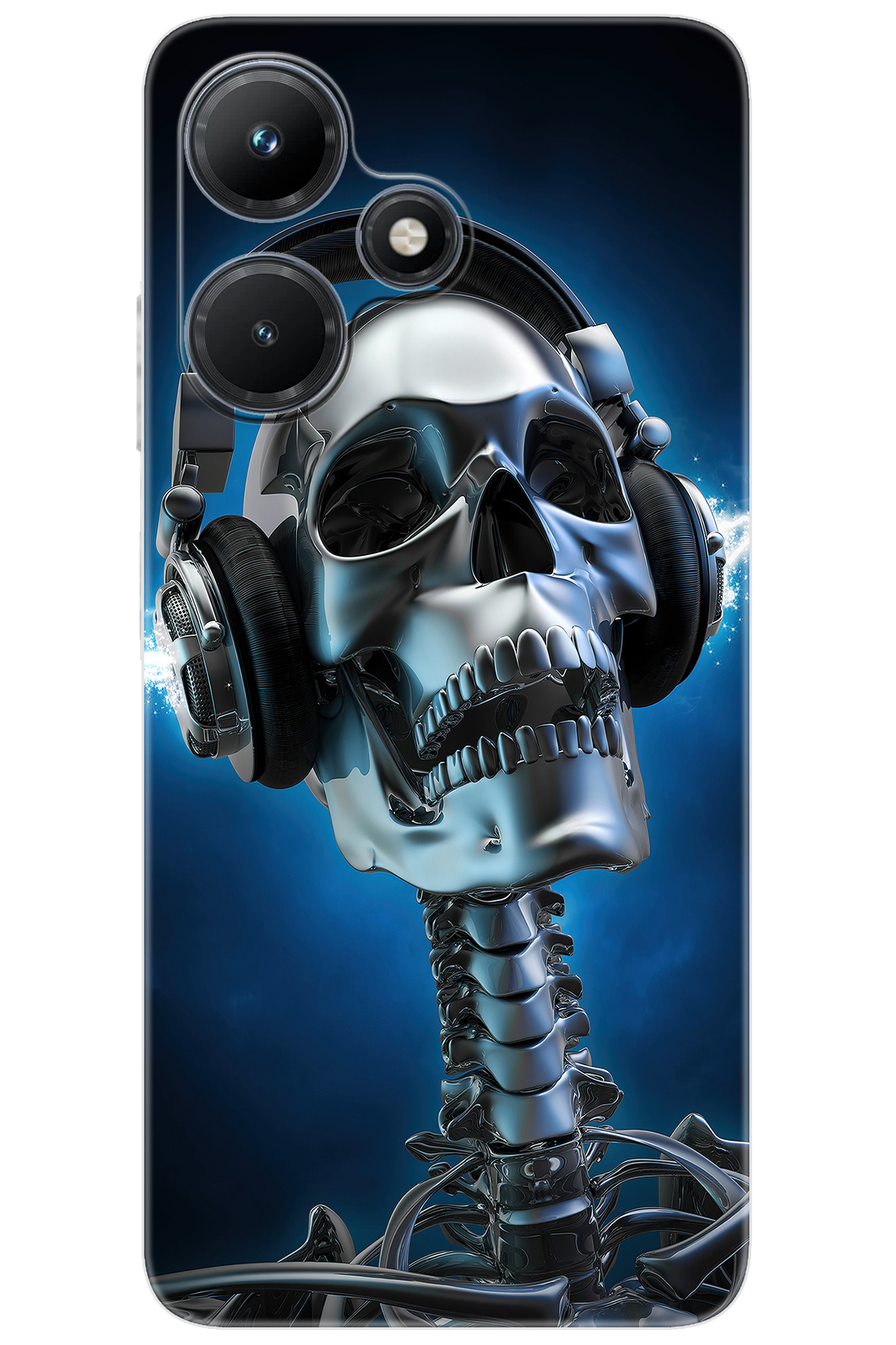 iNfinix Hot 30i (X669/X669C) Compatible Sheath Pattern Printed Silicone Metal Skeleton NGO:141 CP-gZNFaZI