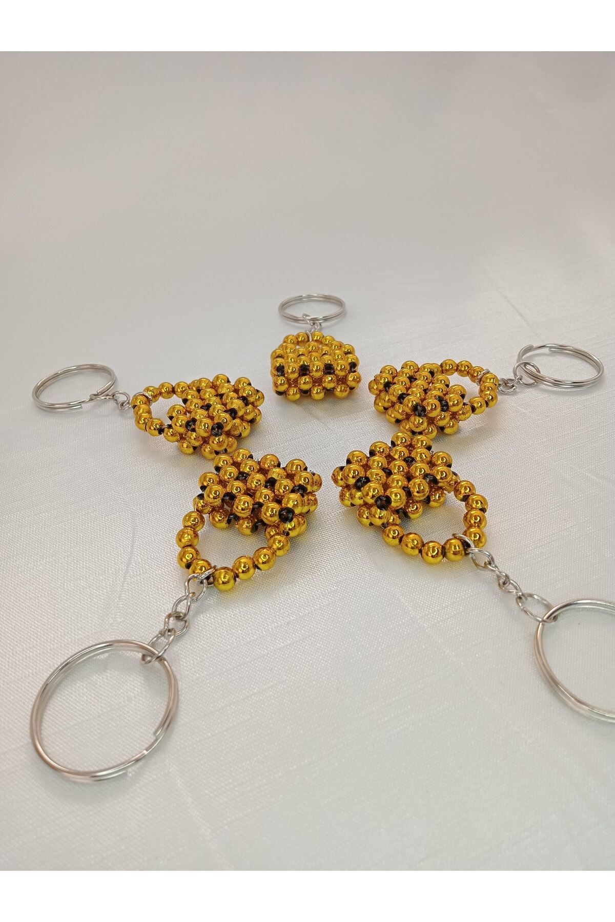 ebsa-Yellow Bag Model Gift Keychain Promise Engagement Henna Birthday (5 Pcs) 1
