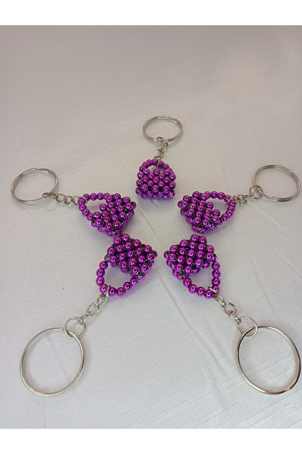 ebsa-Purple Bag Model Gift Keychain Promise Engagement Henna Birthday (5 Pcs) 4