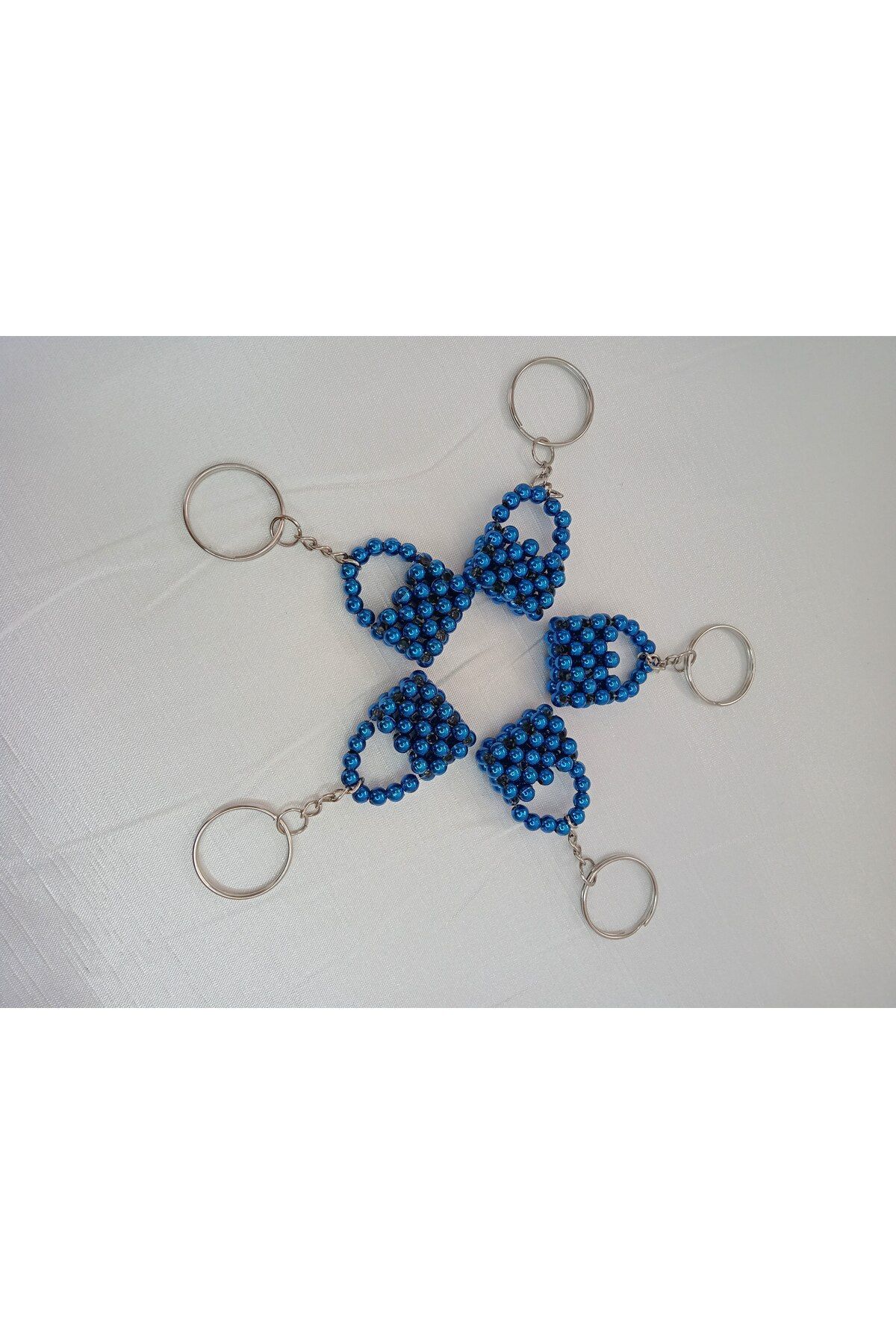 ebsa-Blue Bag Model Gift Keychain Promise Engagement Henna Birthday (5 Pcs) 4