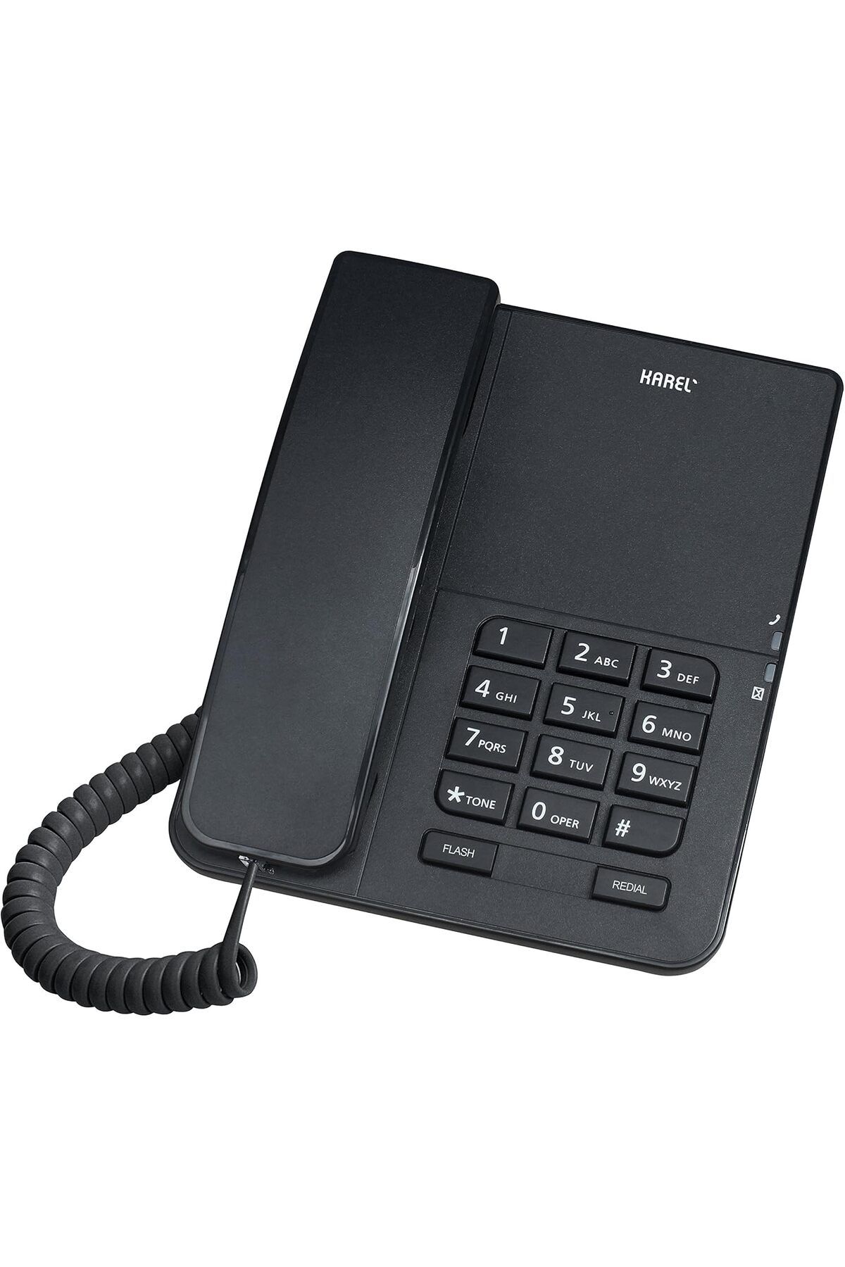 LUXE Siyah Kablolu Telefon, Siyah