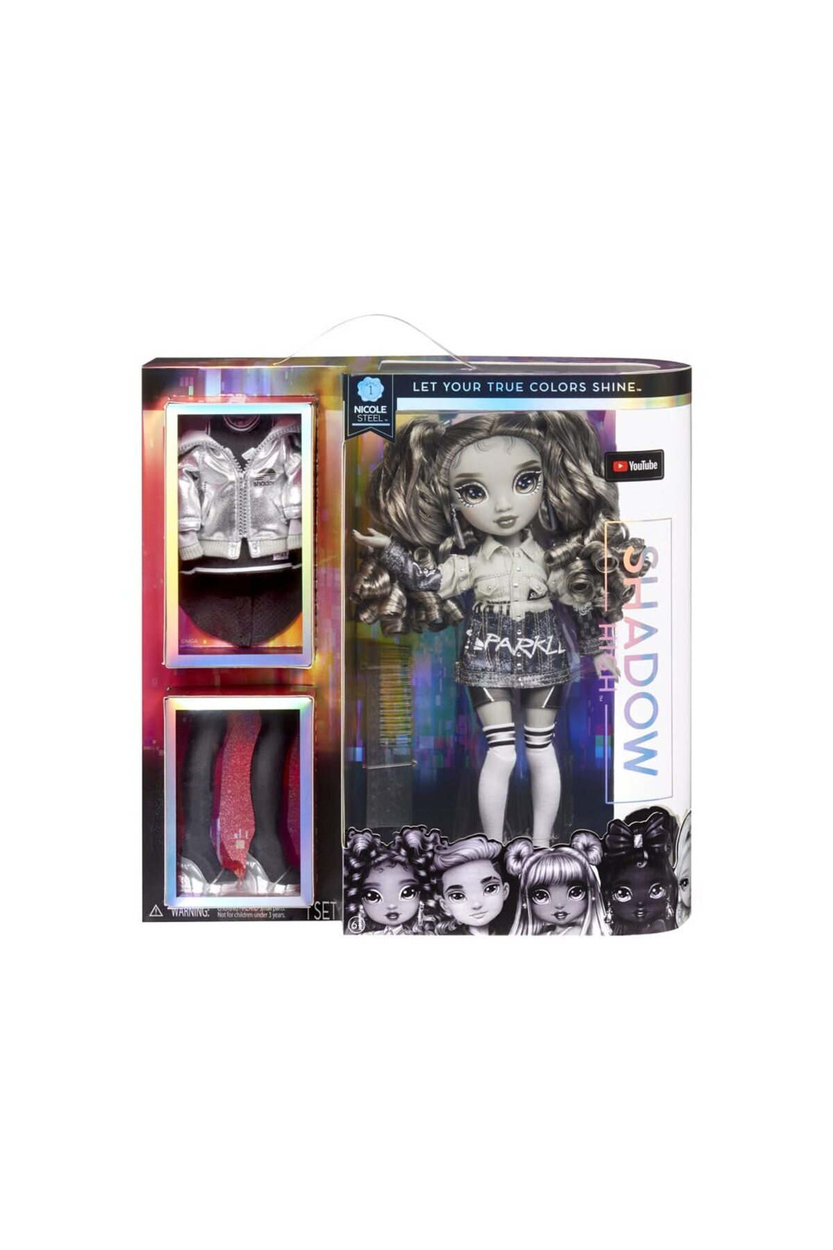 Poupée Rainbow High Shadow High - Nicole Acier - MGA 583585