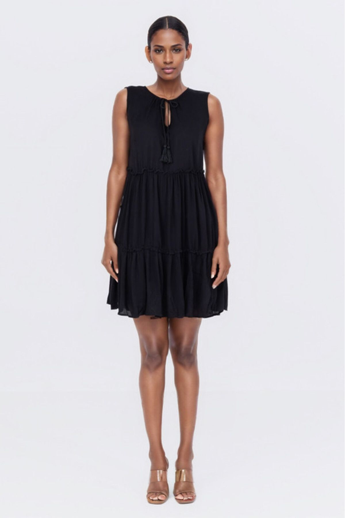 Zabaione-Black Sleeveless Dress 2