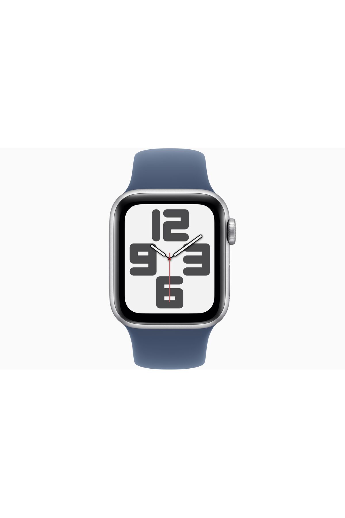 Apple-Watch SE GPS 44mm Silver Aluminium Case with Denim Sport Band - M/L 2