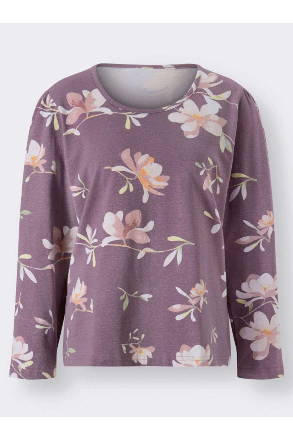 ASN concept-Lilac, Floral Patterned T-shirt 6