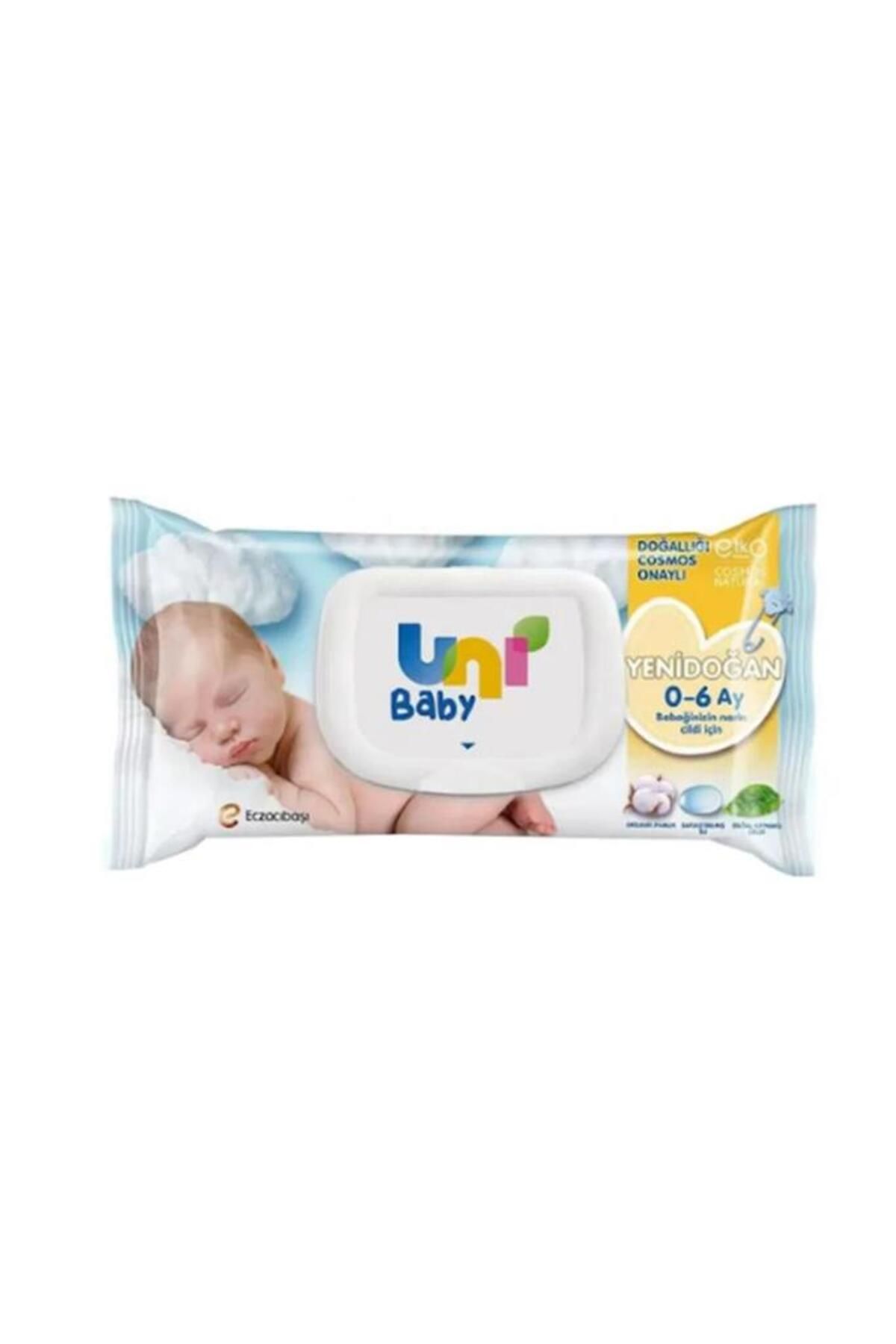 NW NessiWorld Nessiworld Uni Baby Yenidoğan Islak Havlu Mendil Tekli Paket 40'Lı