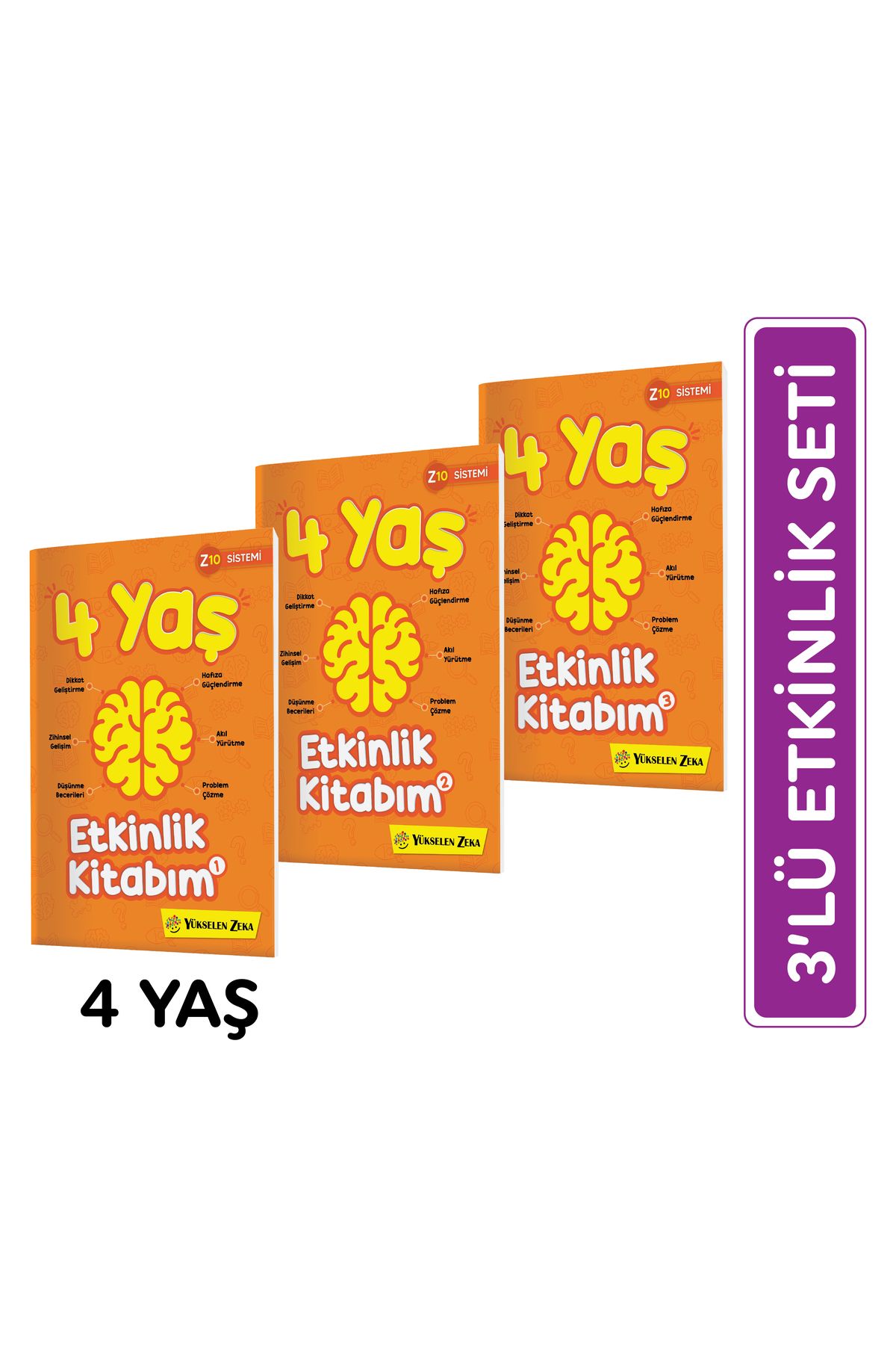 yükselen zeka 4 Yaş Etkinlik Kitabım 4'lü Set