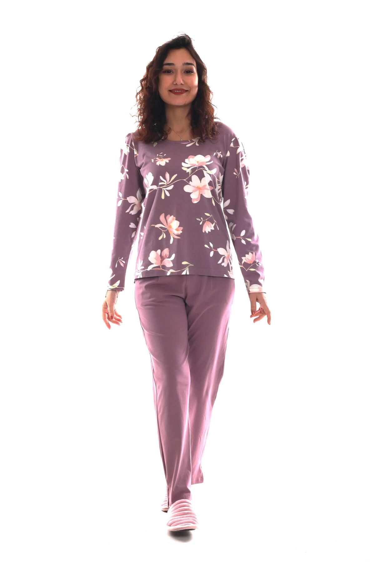 ASN concept-Lilac, Floral Patterned T-shirt 1