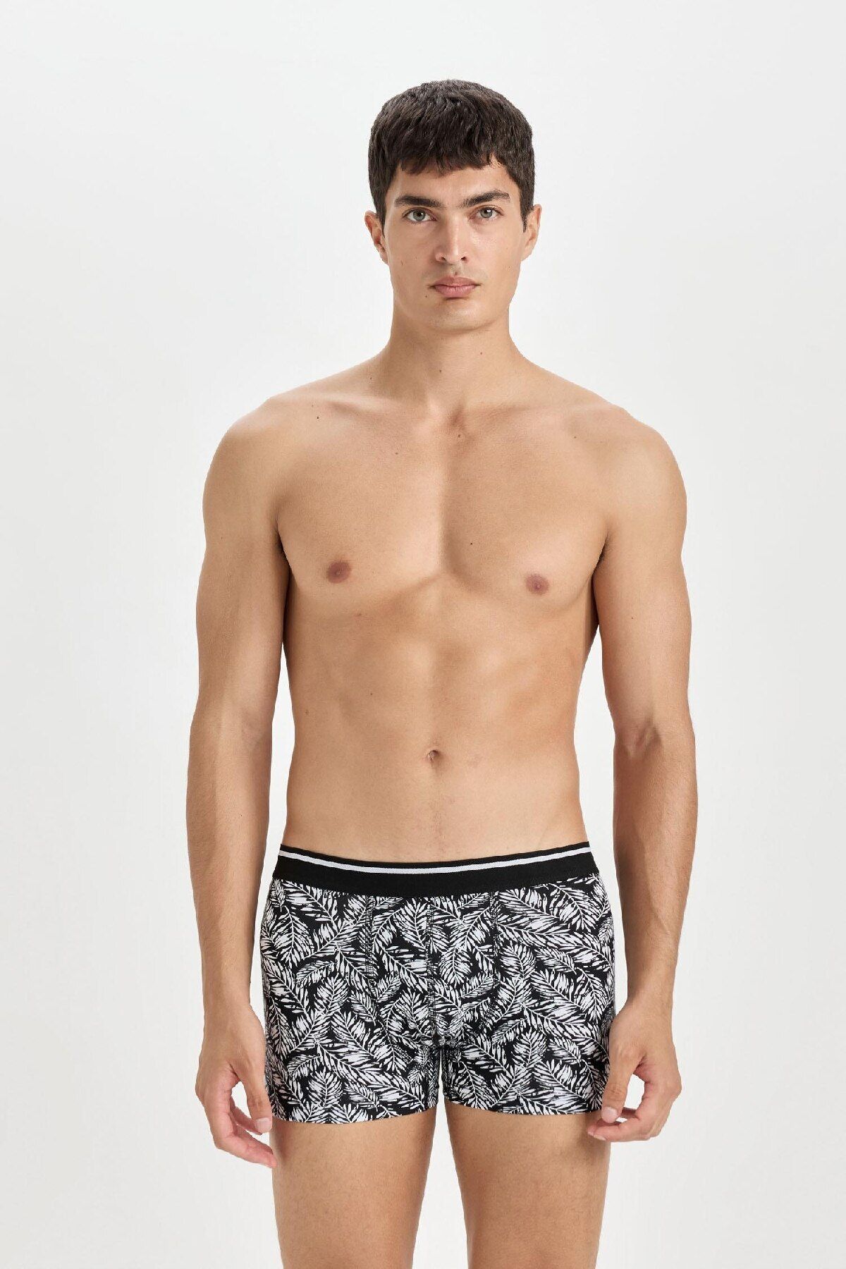 DeFacto-Regular Fit Patterned 3-Piece Boxers B0577Ax24Wn 4