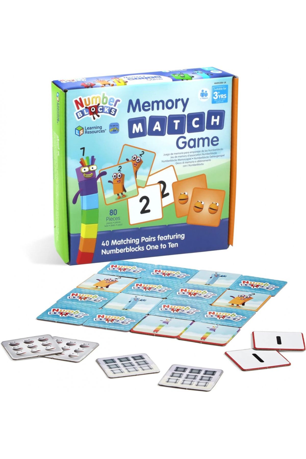 Learning Resources-Numberblocks Memory Match Game-HM95399-UK 1