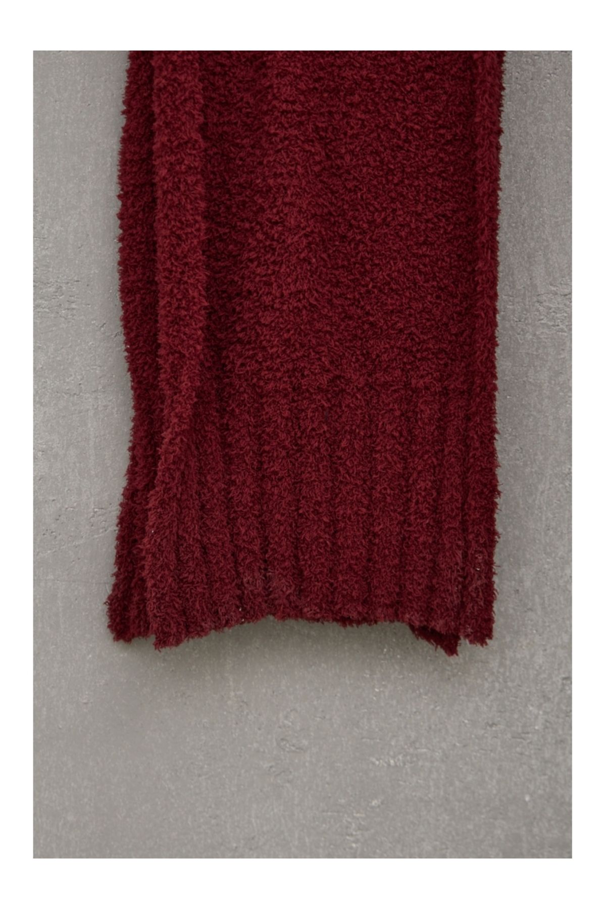 Elif Özbey Boutique Claret Red Soft Boucle روسری