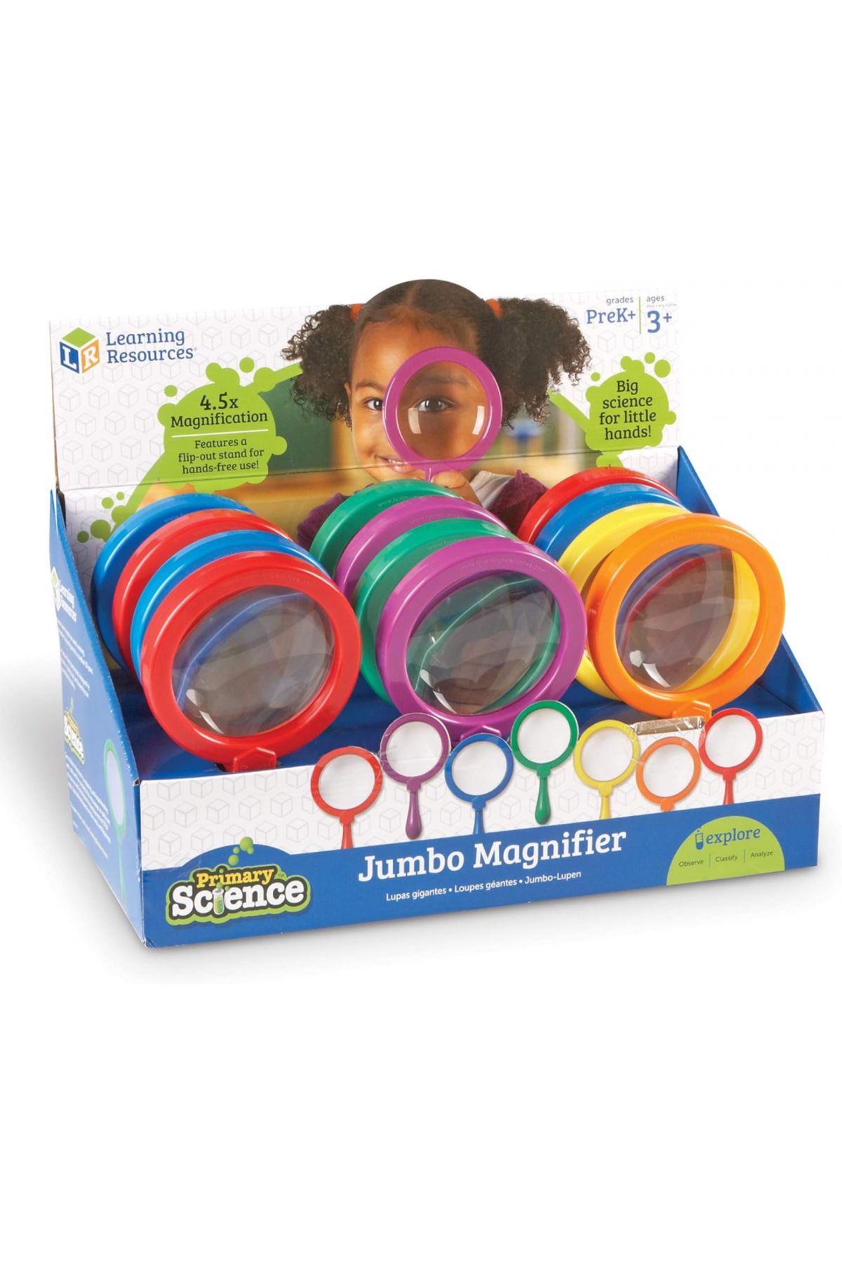 Learning Resources-Jumbo Magnifier Countertop Display - Set of 12 Pop-LER2775 6