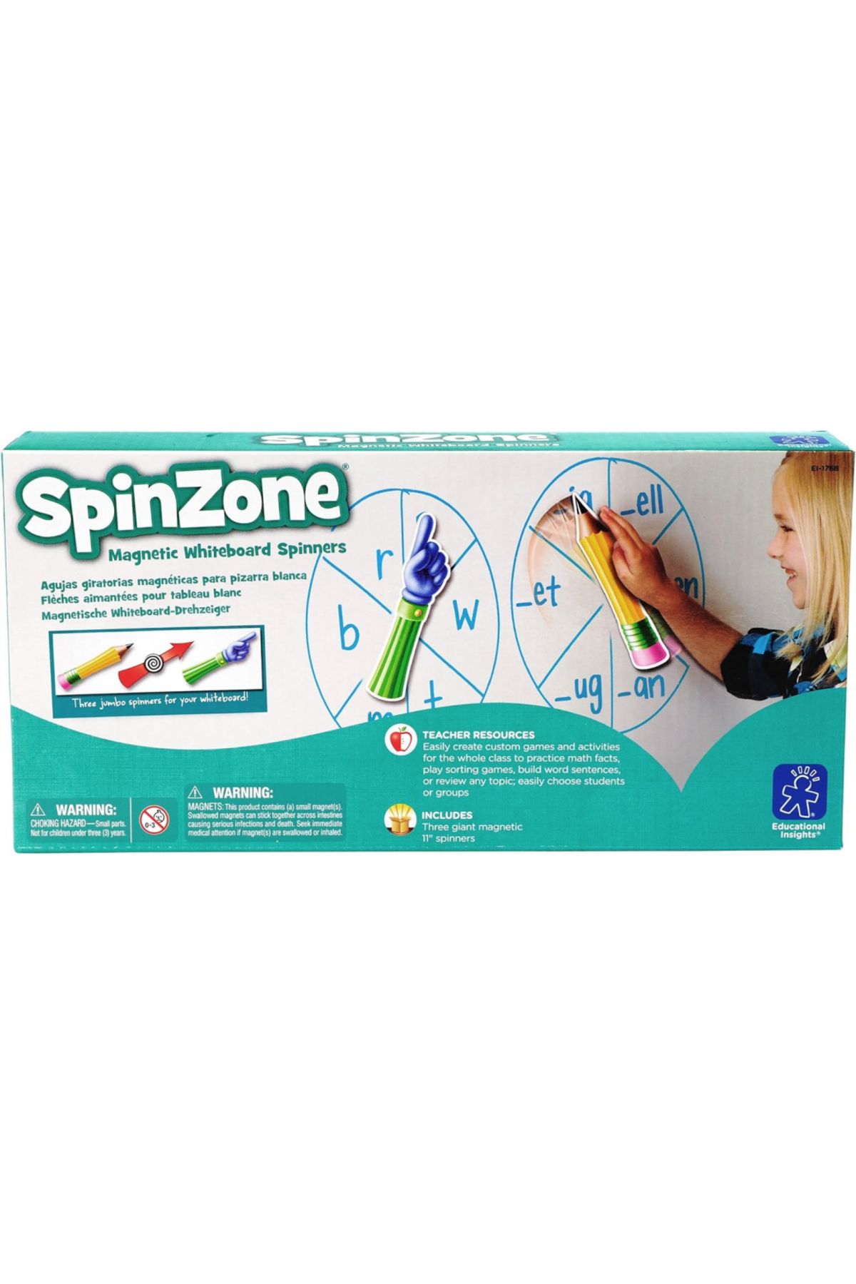Learning Resources-M Spinzone Magnetic Front of Class Whiteboard Spinners-EI-1768 6