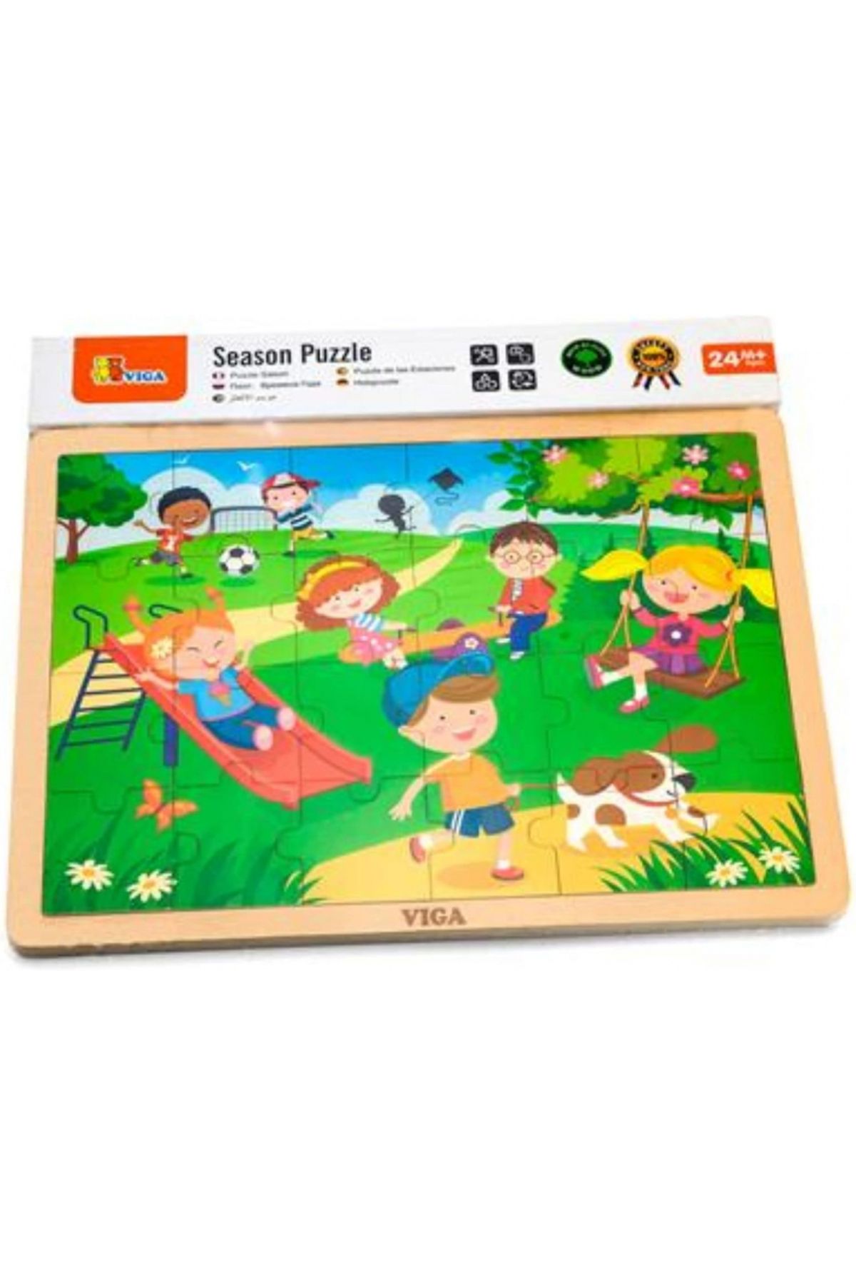 Viga-Season Puzzle Spring, Multi Color, 51269 4