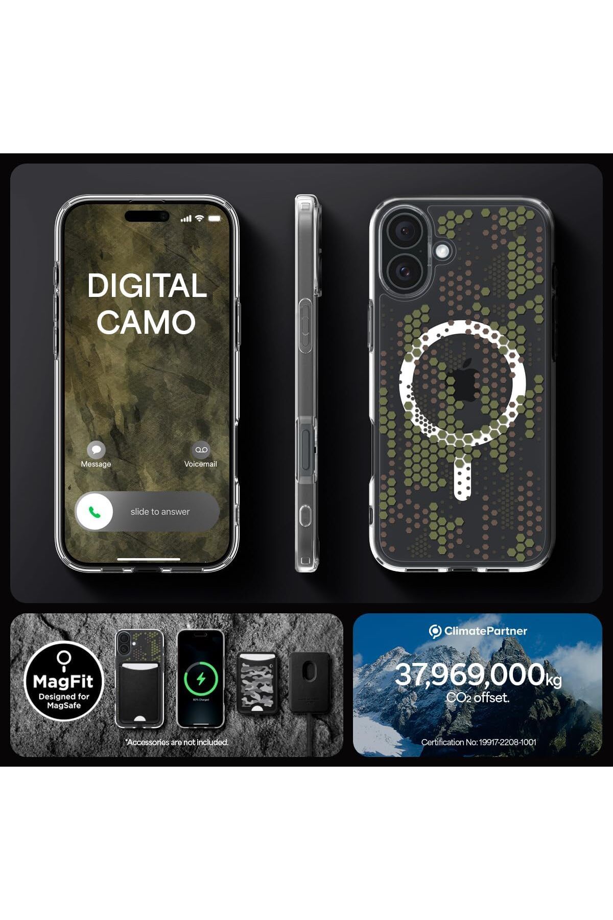 Spigen-Ultra Hybrid MagFit for iPhone 16 case [MagSafe compatible] - Digital Camo 5