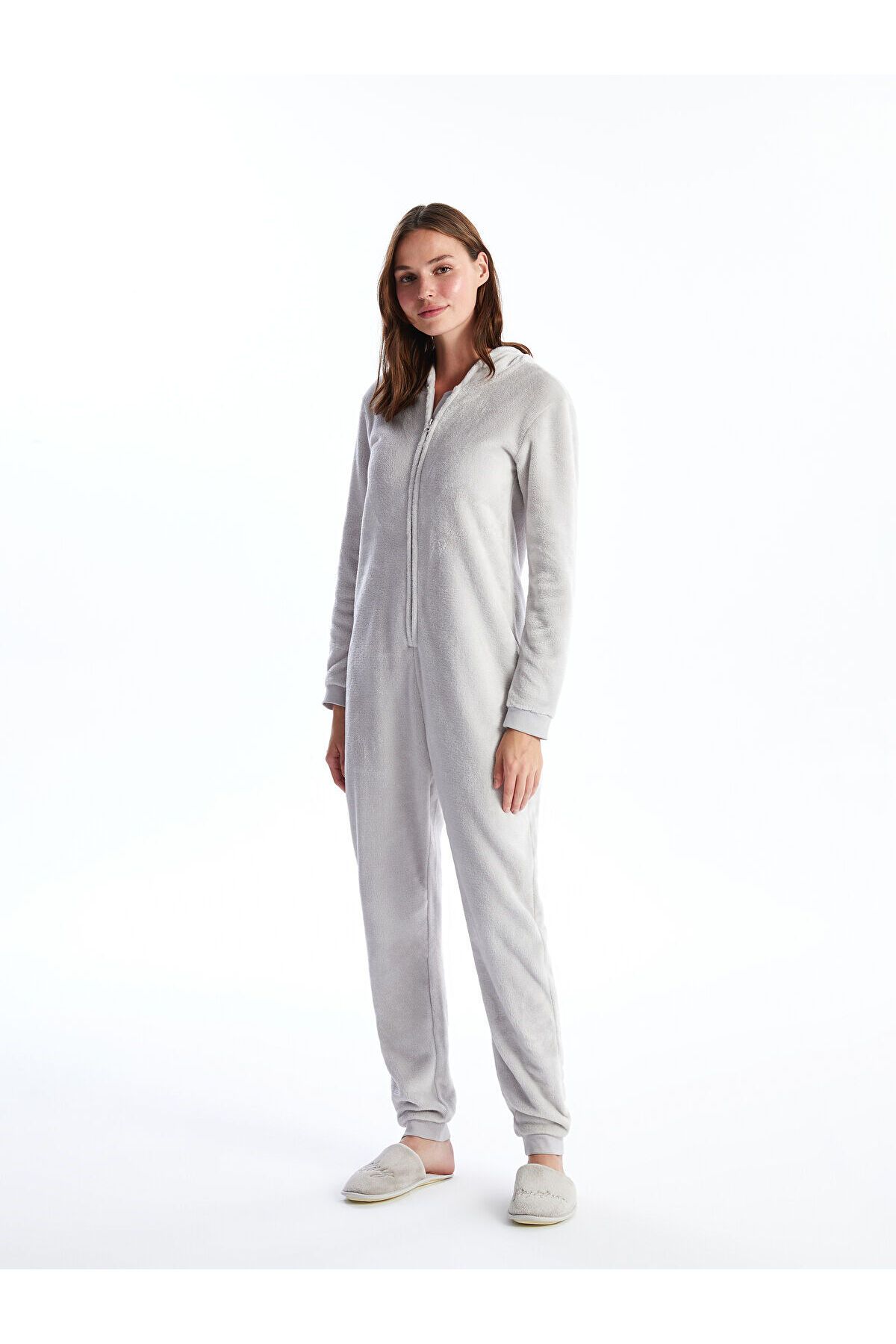 LC Waikiki-Lcwk Hooded Embroidered Long Sleeve Women's Sleeping Bag 2