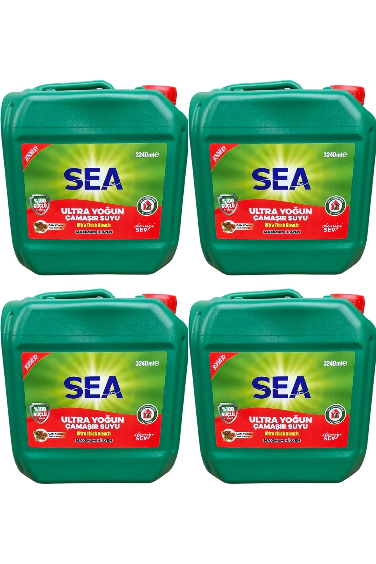 Sea Ultra Yoğun Çamaşır Suyu 3240 ml * 4 Adet Avantaj Paketi