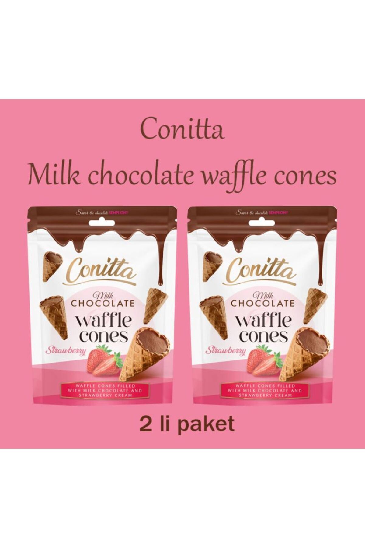 CONTİ CONITTA STRAWBERRY MILK 80GR (2 PAKET)