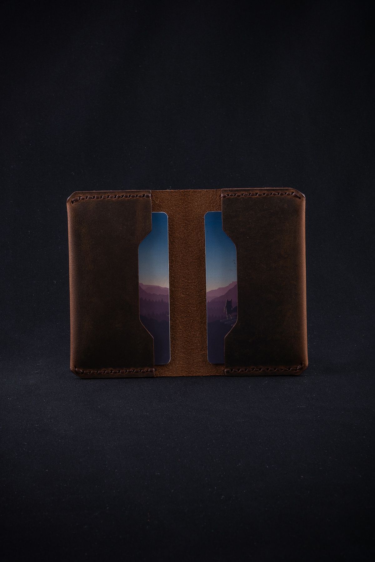 minimal X design-Taba Crazy Minimalist X Fold Card Holder - Stylish and Sturdy Handmade 7