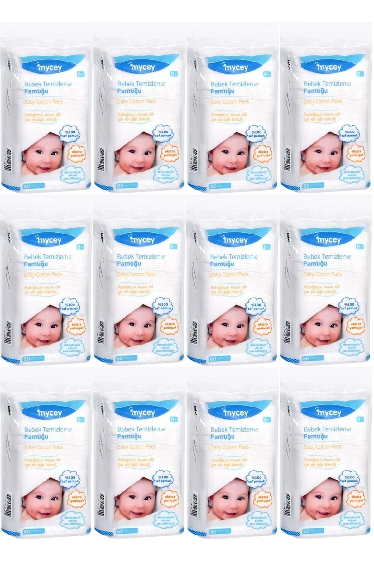 mycey Bebek Temizleme Pamuğu 720 Adet (12PK*60)