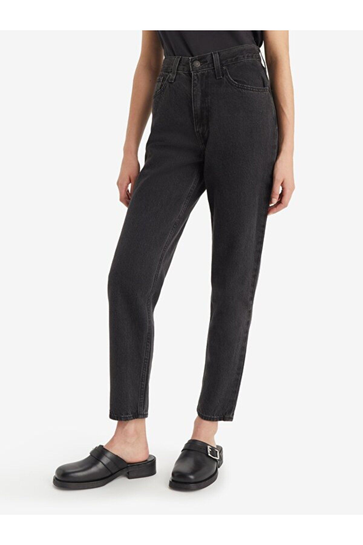 Levi's-Women's Black High Waist 80's Mom Jeans Jeans - A9385-0000 8