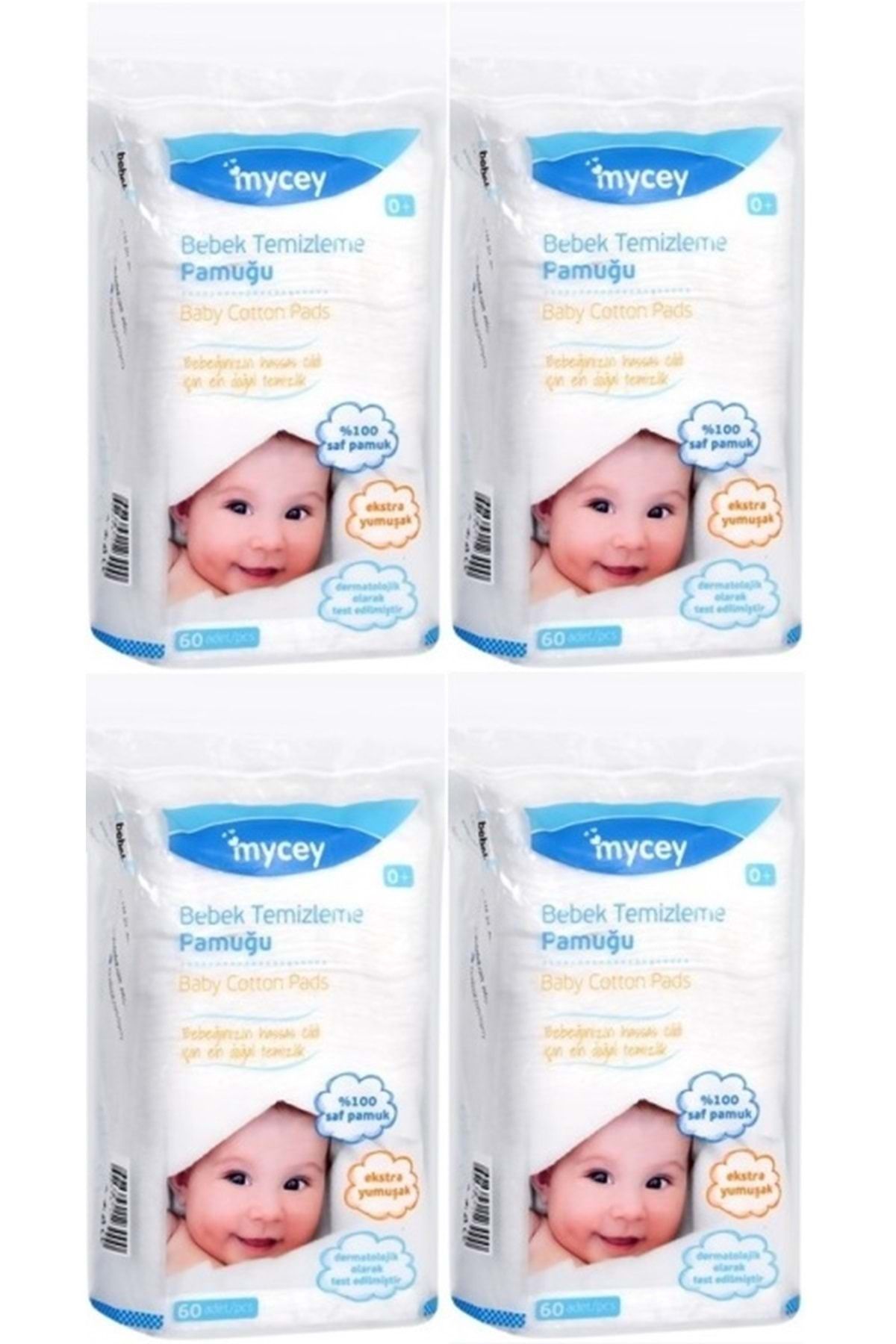 mycey Bebek Temizleme Pamuğu 240 Adet (4PK*60)