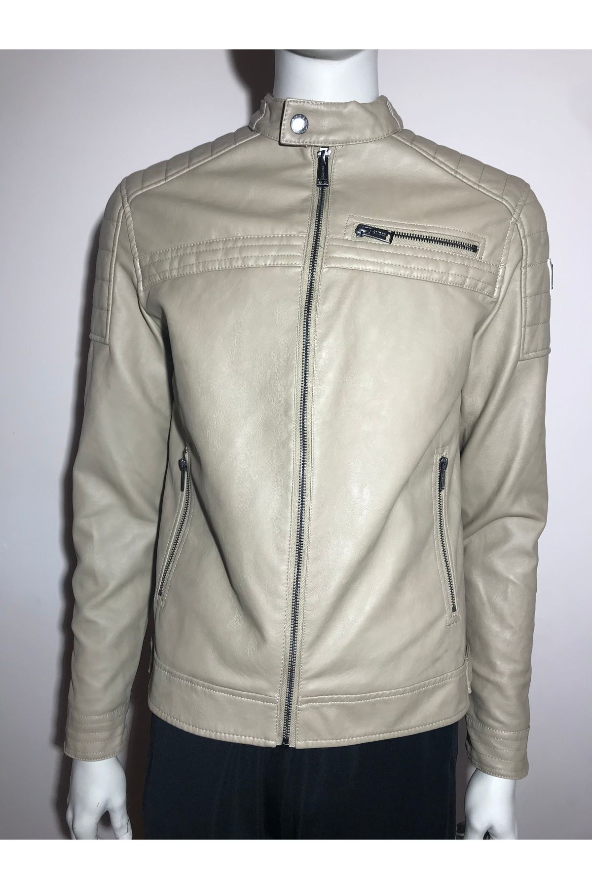 Guess-River Washed Pu Jkt Leather Outerwear X4Gl01Weo30 7