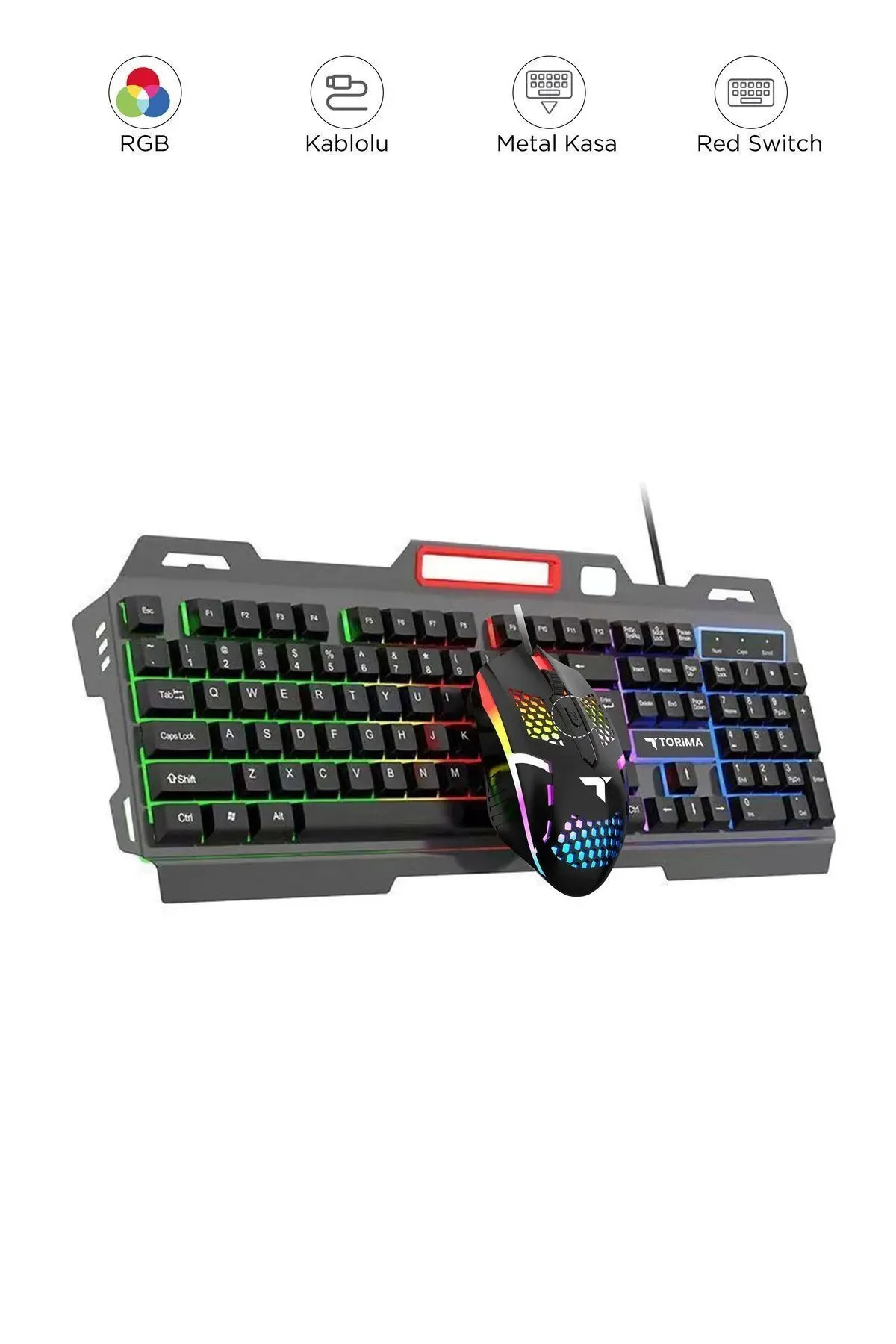 Everest Grup Gaming Rgb Işıklı Kablolu Q Klavye ve Mouse Seti