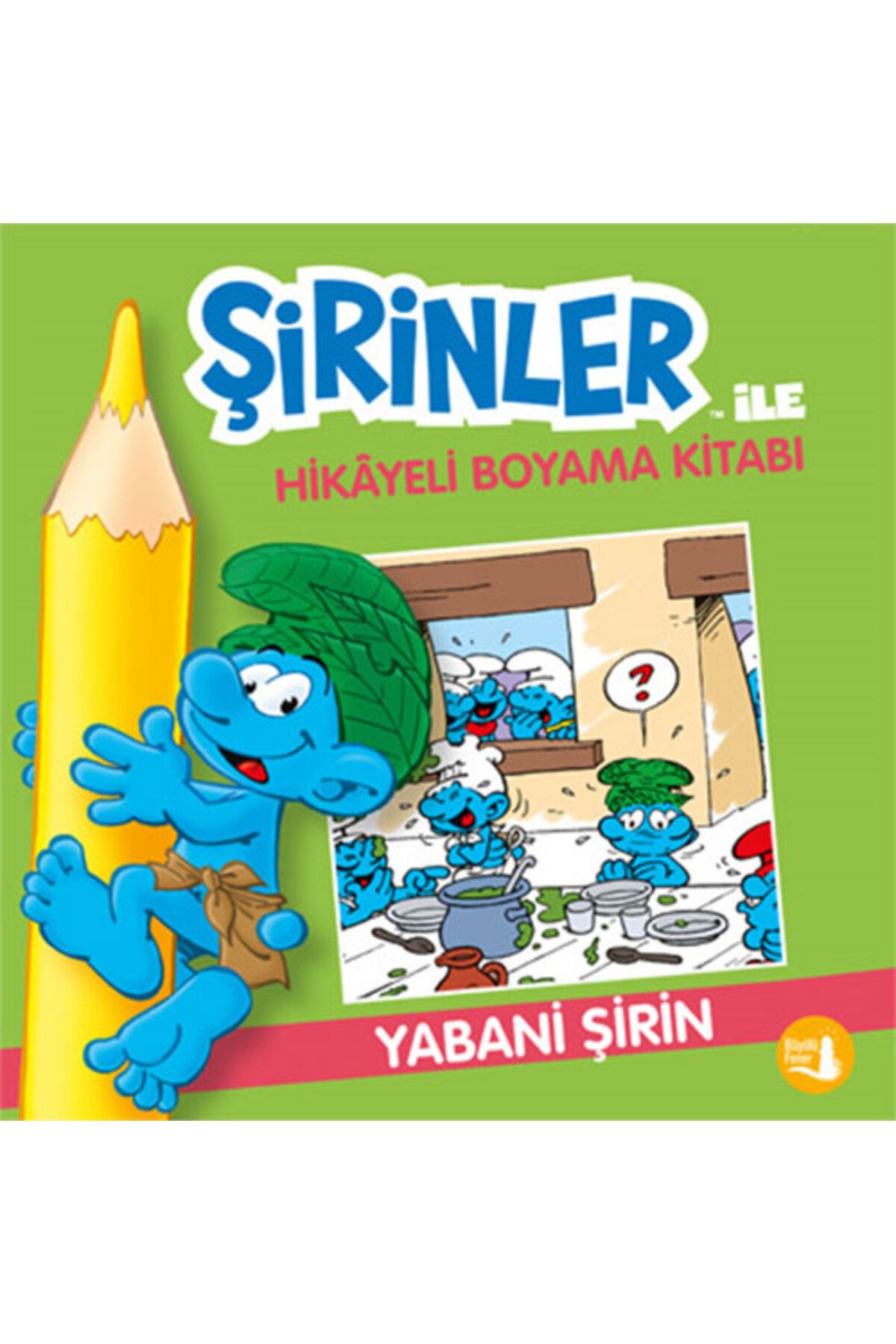 Büyülü Fener Şirinler ile Hikâyeli Boyama Kitabı - Yabani Şirin