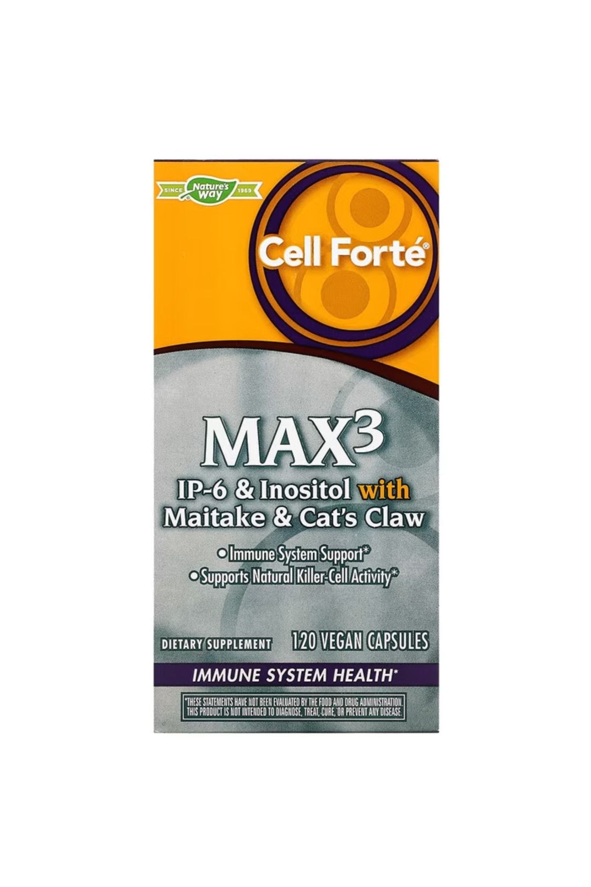 Nature's Way Cell Forte Max3, 120 Vegan Capsules Us.menş345