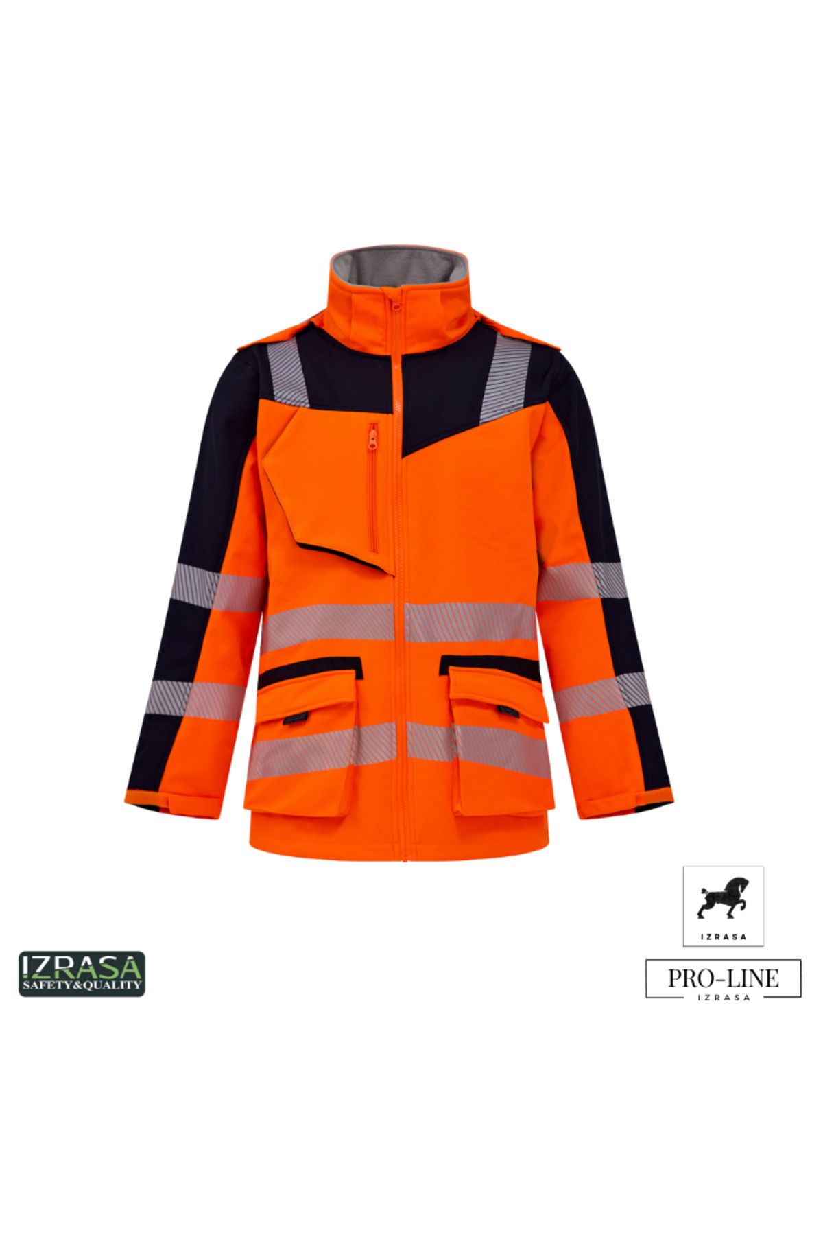 Izrasa ™ NT80 - Softshell Kırçıllı Reflektörlü Parka Turuncu