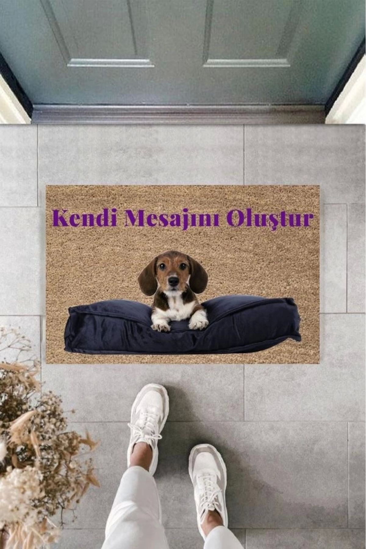P Parla Dijital Baskı Kişiye Özel İç Kapı Dekorasyon Paspas PS11227