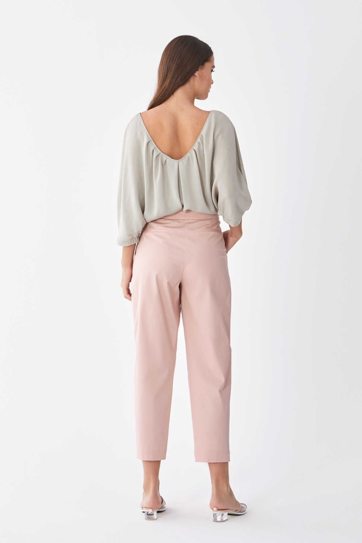 Roman-Carrot Model Women's Trousers Dried Rose Y2012050_052 2