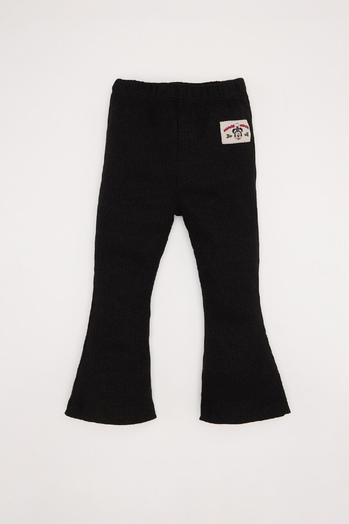 ست 2 تکه دختر بچه دیزنی سویشرت یقه ای Mickey & Minnie Crew Flare Leg Bottom D6239a524wn Defacto