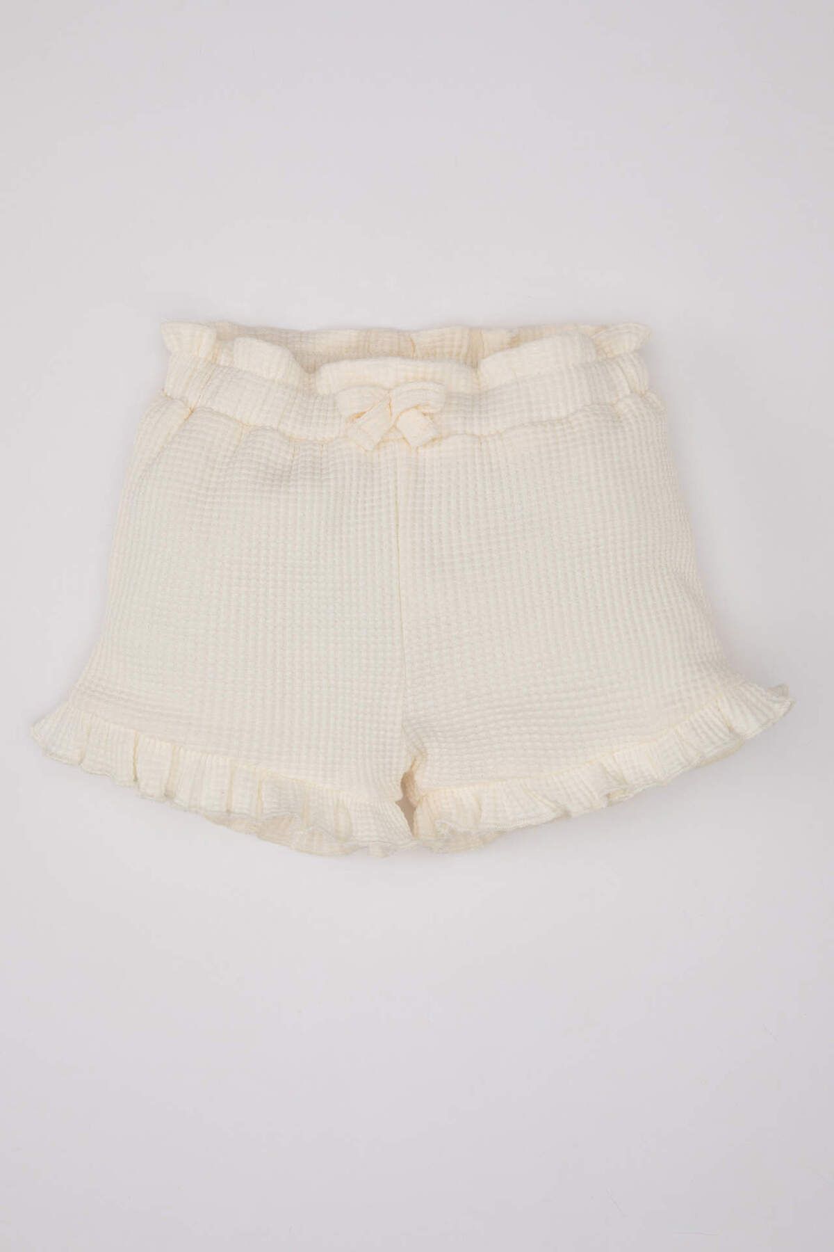 DeFacto-Baby Girl Comfort Fit Waffle Σορτς A8043a523sm 1