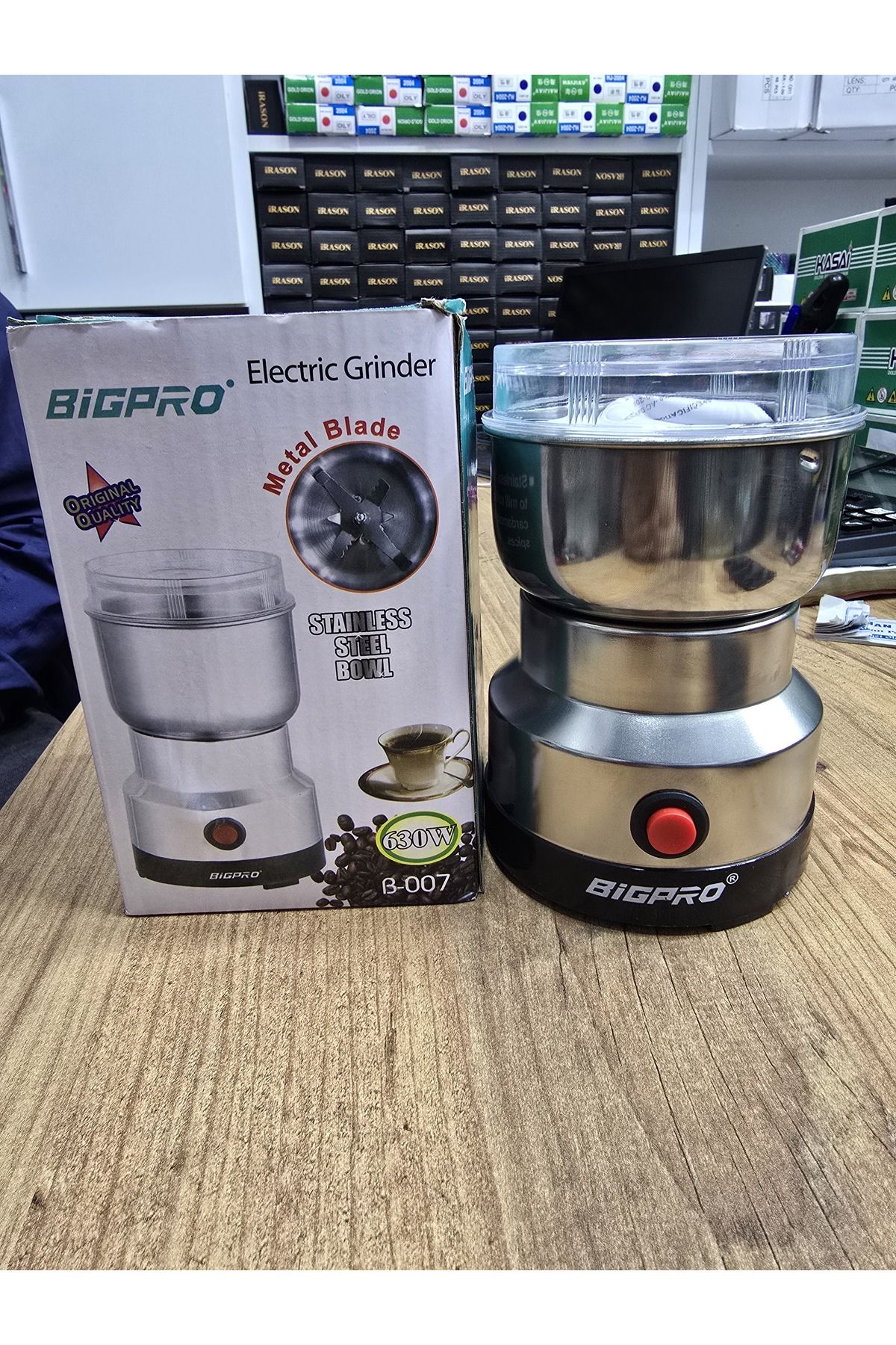 Bigpro Yeni Model Paslanmaz Çelik 4+2 Bıcaklı Kahve Ve Baharat Öğütücü