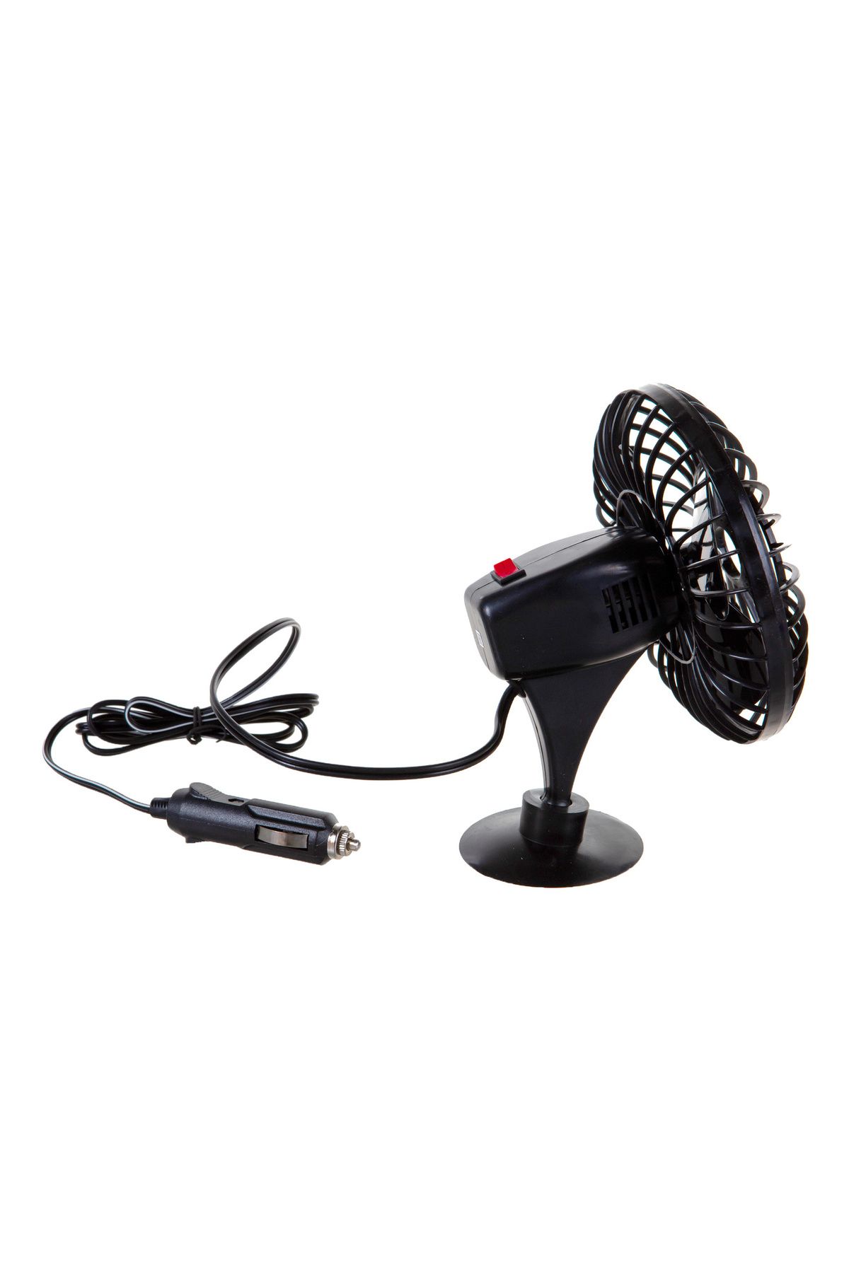 Mega Oto Market-5.5" 14 cm Mini Fan - In-Car 12V Suction Cup, Propeller Cigarette Lighter Port All a 6